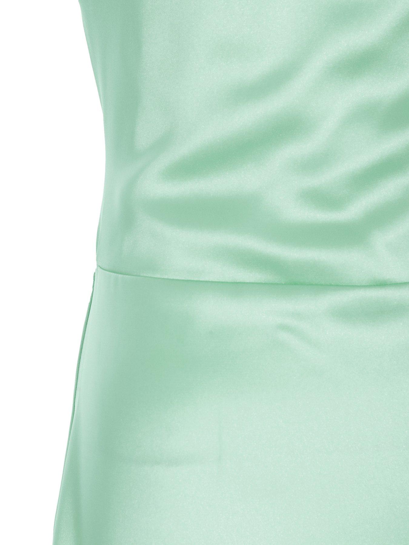 Quiz Mint Satin Cross Back Maxi Dress | Very