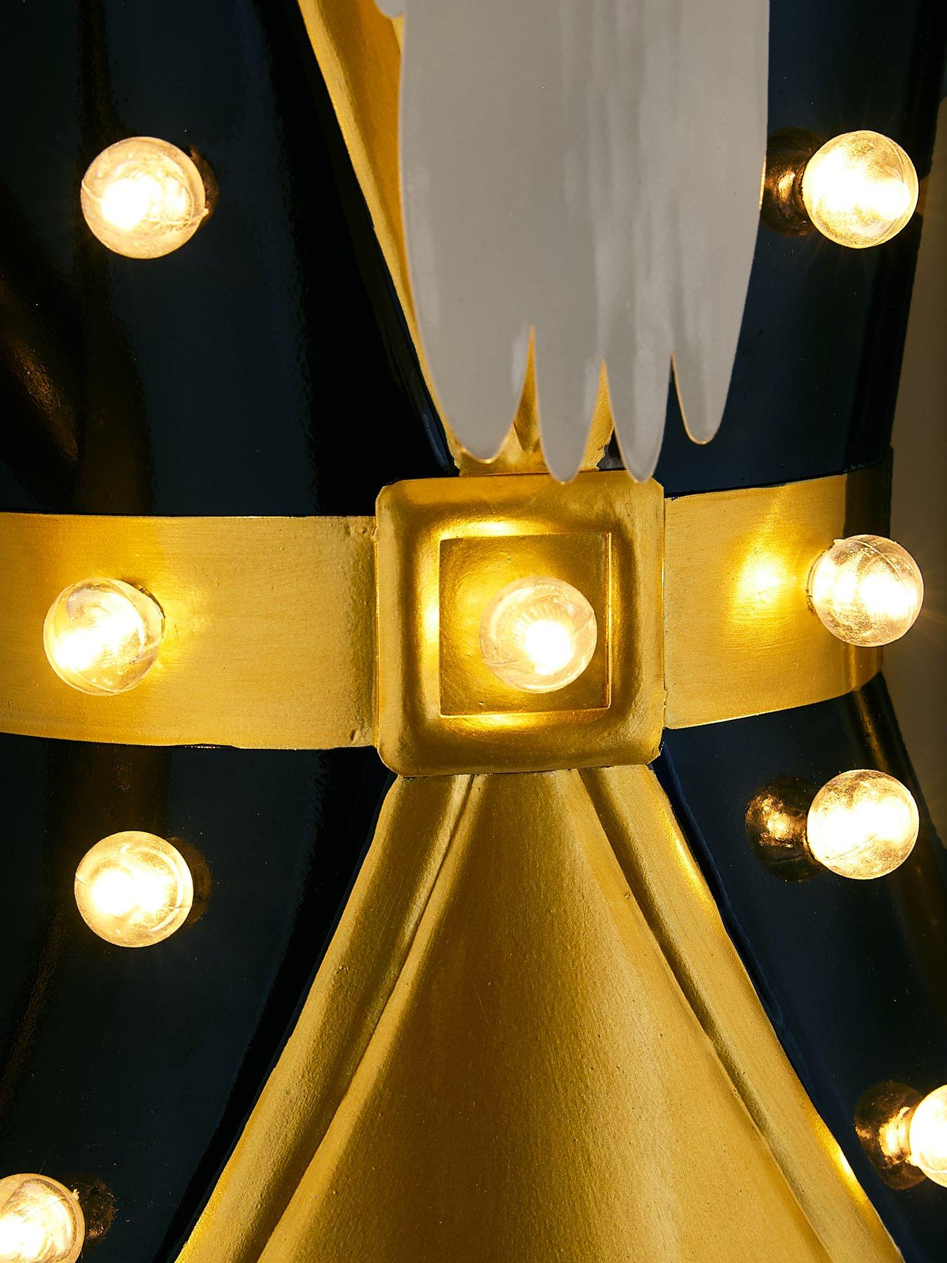 Image 6 of 6 of Three Kings 120 cm Lit Giant Christmas Nutcracker - Navy/Gold