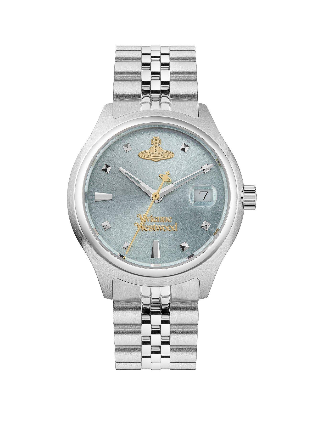 undefined Little Camberwell Quartz Watch with Light Blue Dial and Stainless Steel Bracelet