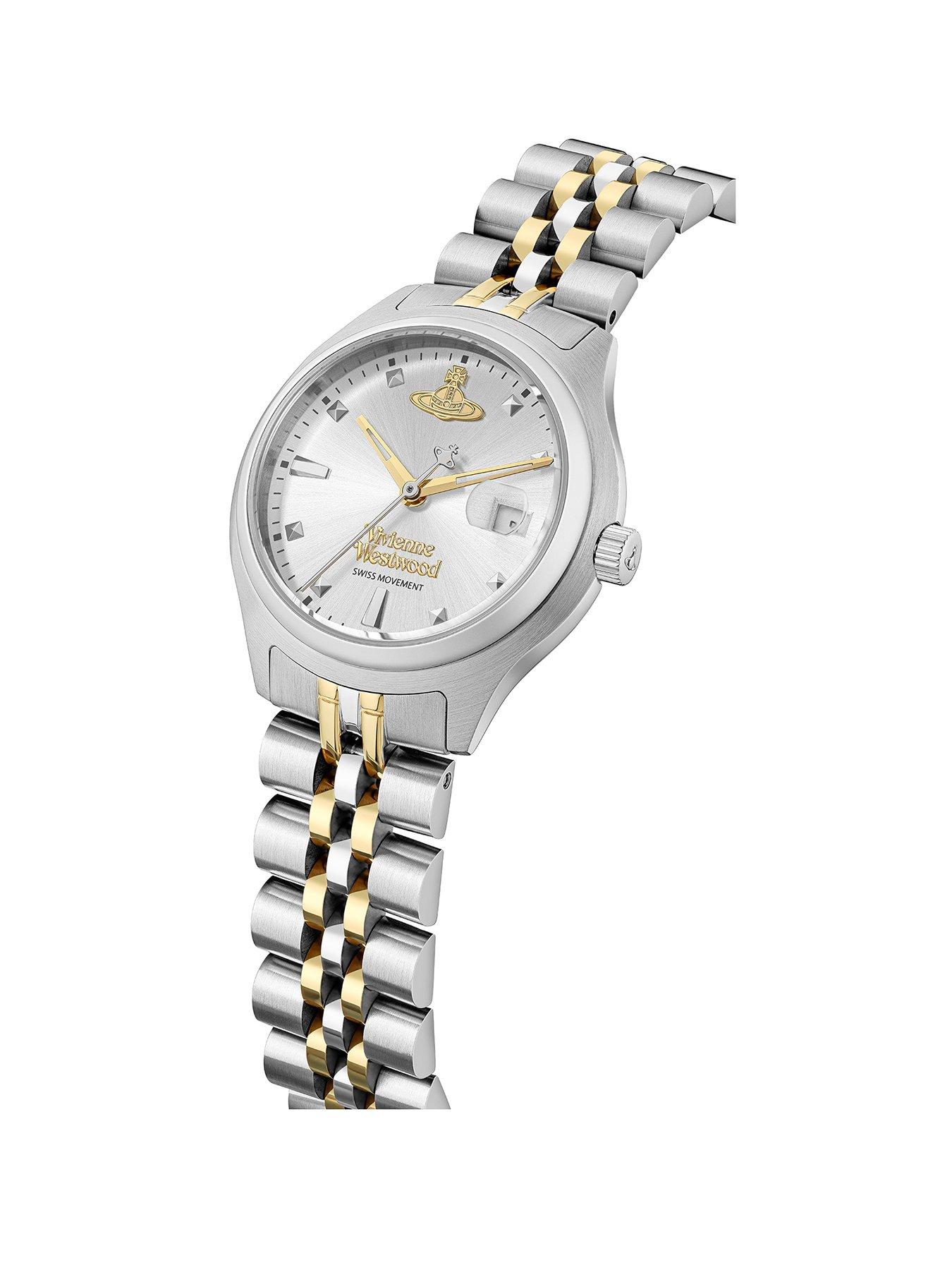 Image 2 of 6 of Vivienne Westwood Little Camberwell Quartz Watch with Silver Dial and Stainless Steel Bracelet