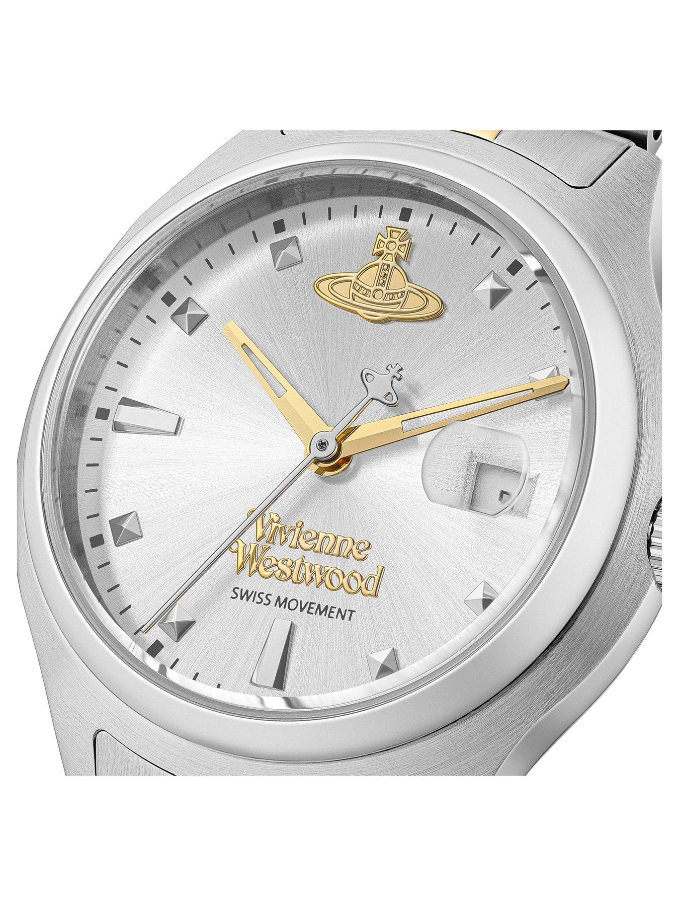 Image 3 of 6 of Vivienne Westwood Little Camberwell Quartz Watch with Silver Dial and Stainless Steel Bracelet