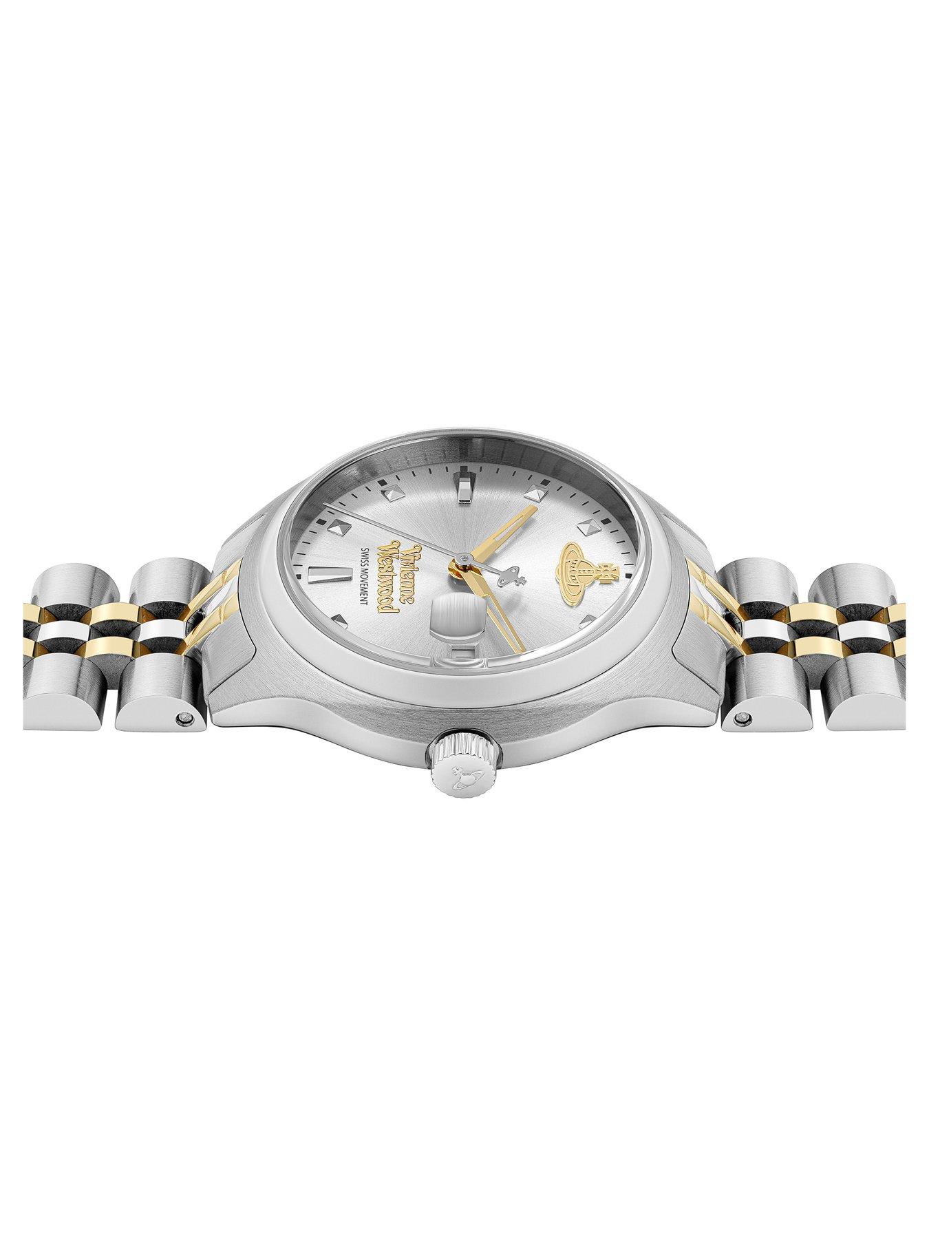 Image 4 of 6 of Vivienne Westwood Little Camberwell Quartz Watch with Silver Dial and Stainless Steel Bracelet