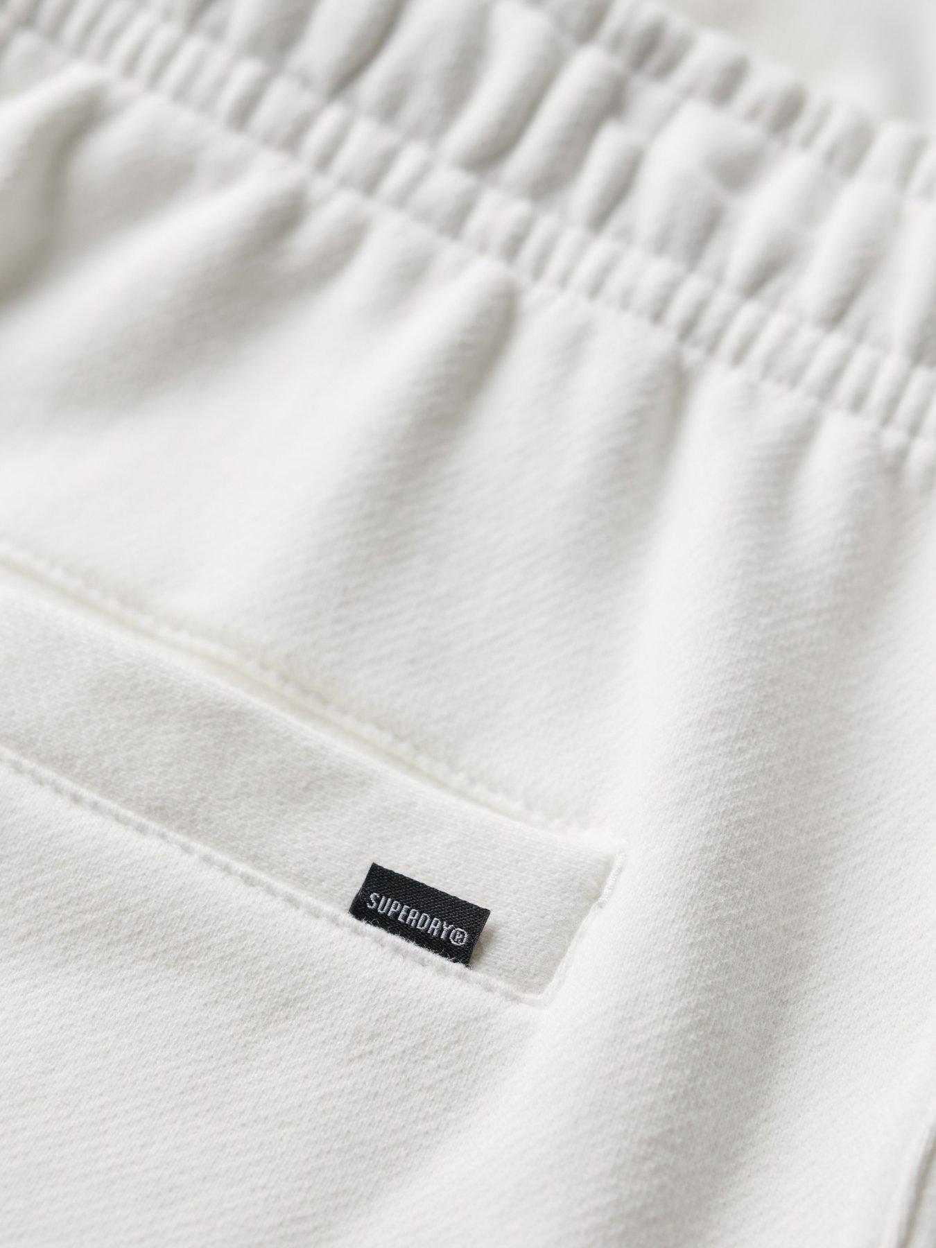 Image 6 of 6 of Superdry Sportswear Emboss Logo Sweat Shorts - White