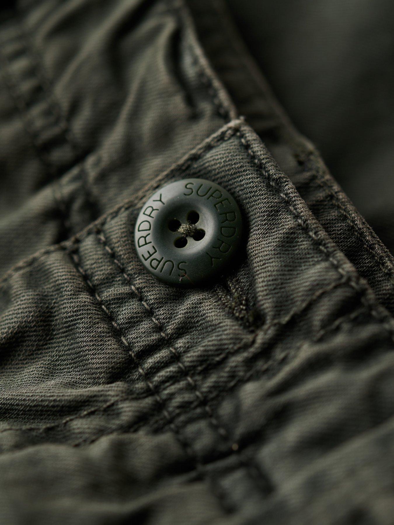 Superdry Core Cargo Shorts – Pantaloncini Uomo (Taglia 36) Con Chiusura Cerniera