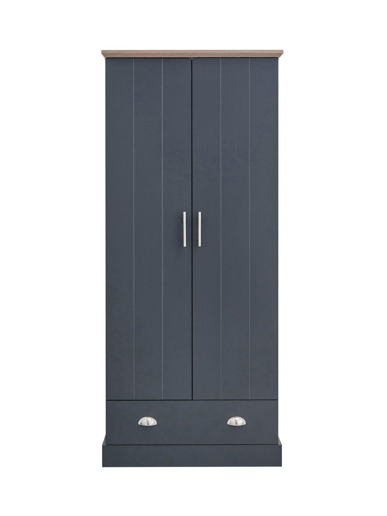 Image 3 of 5 of GFW Kendal 3 Piece Package - 2 Door, 1 Drawer&nbsp;Wardrobe, 3 Drawer Chest and 1 Drawer Bedside Chest