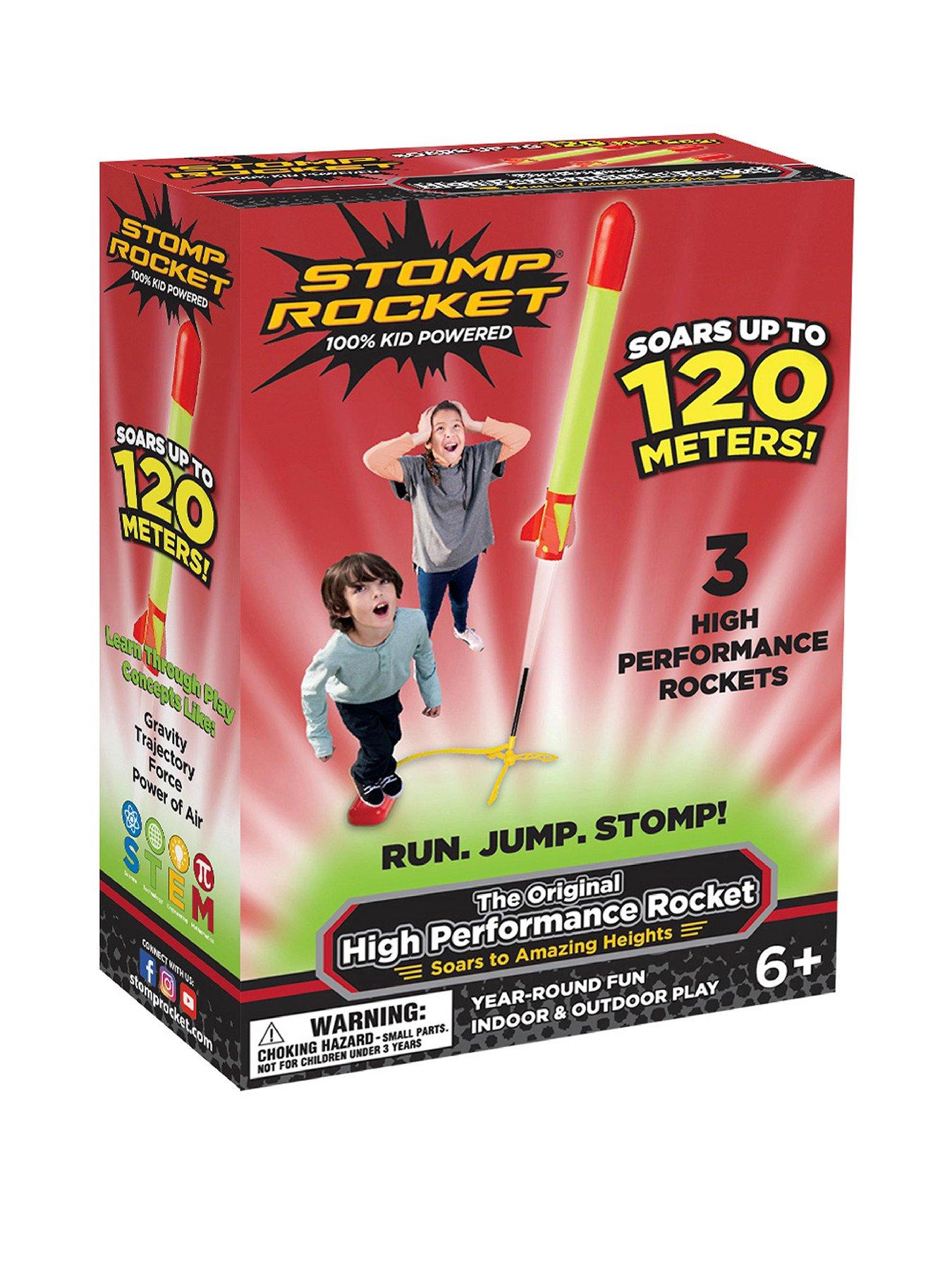 Product photograph of Stomp Rocket Super High Performance 3 X E-treme Rockets from very.co.uk