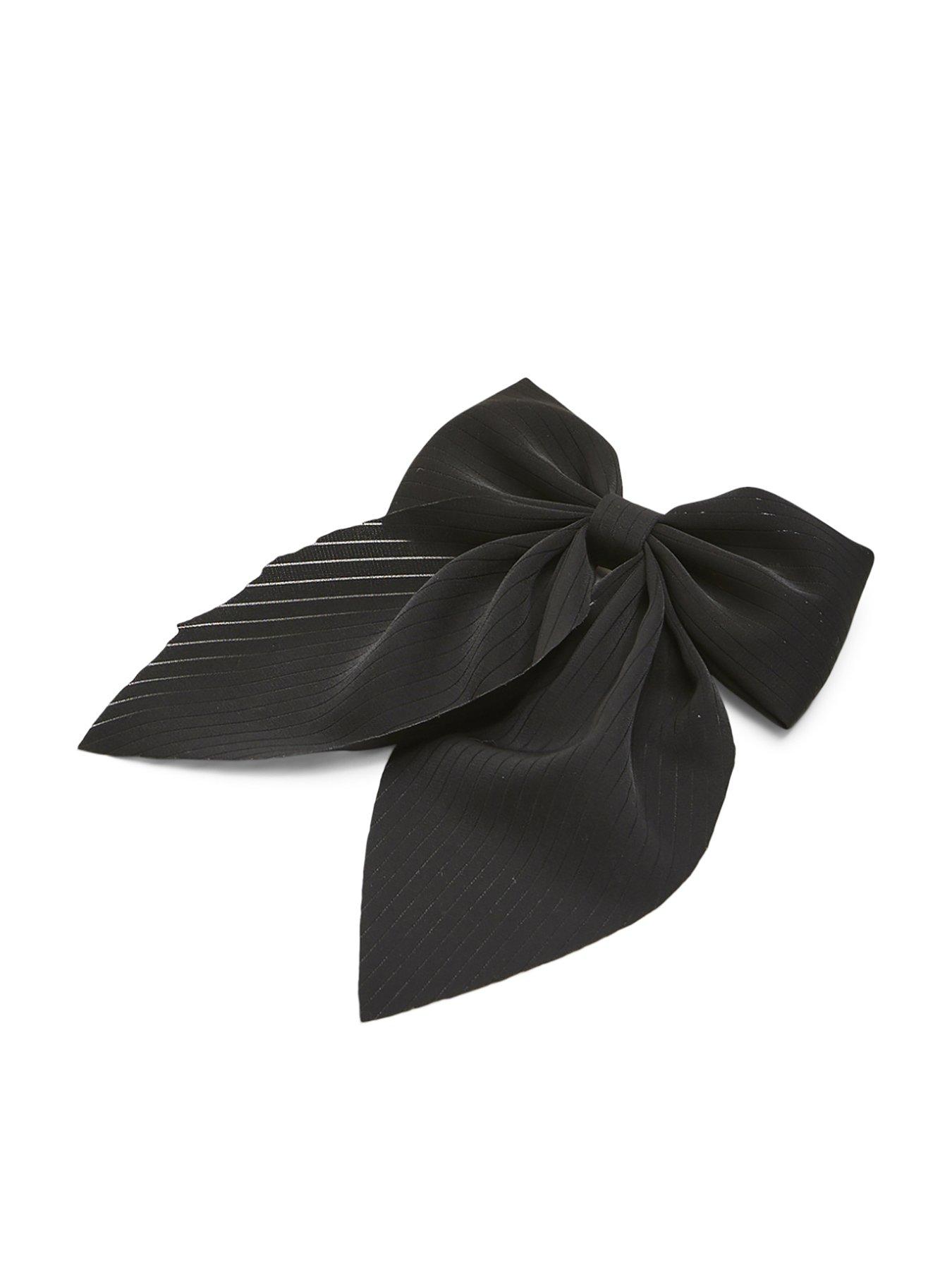 PIECES Bow Hair Clip - Black | Very.co.uk