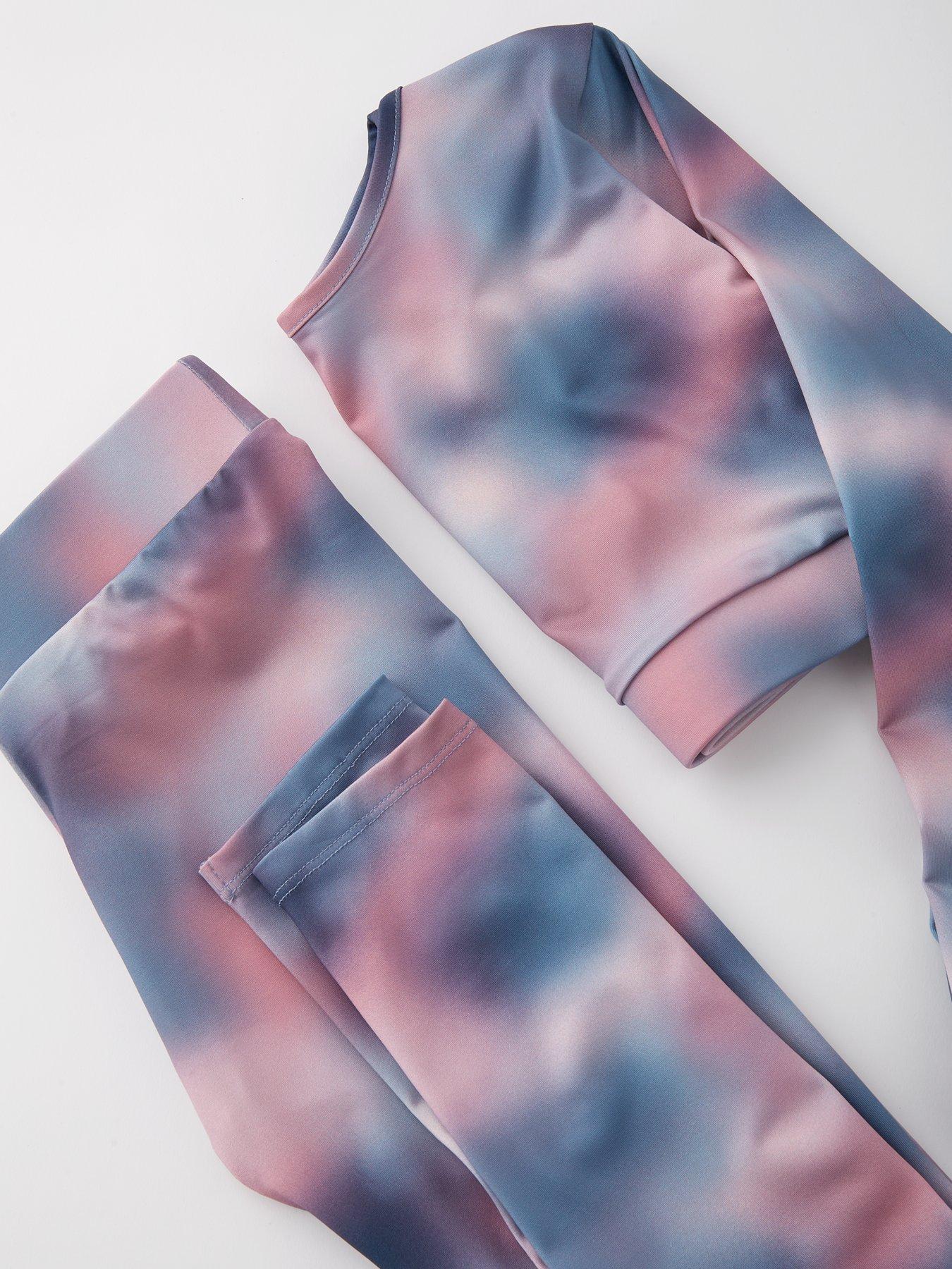 Image 4 of 4 of V by Very Girls 3 Piece Marble Active Set