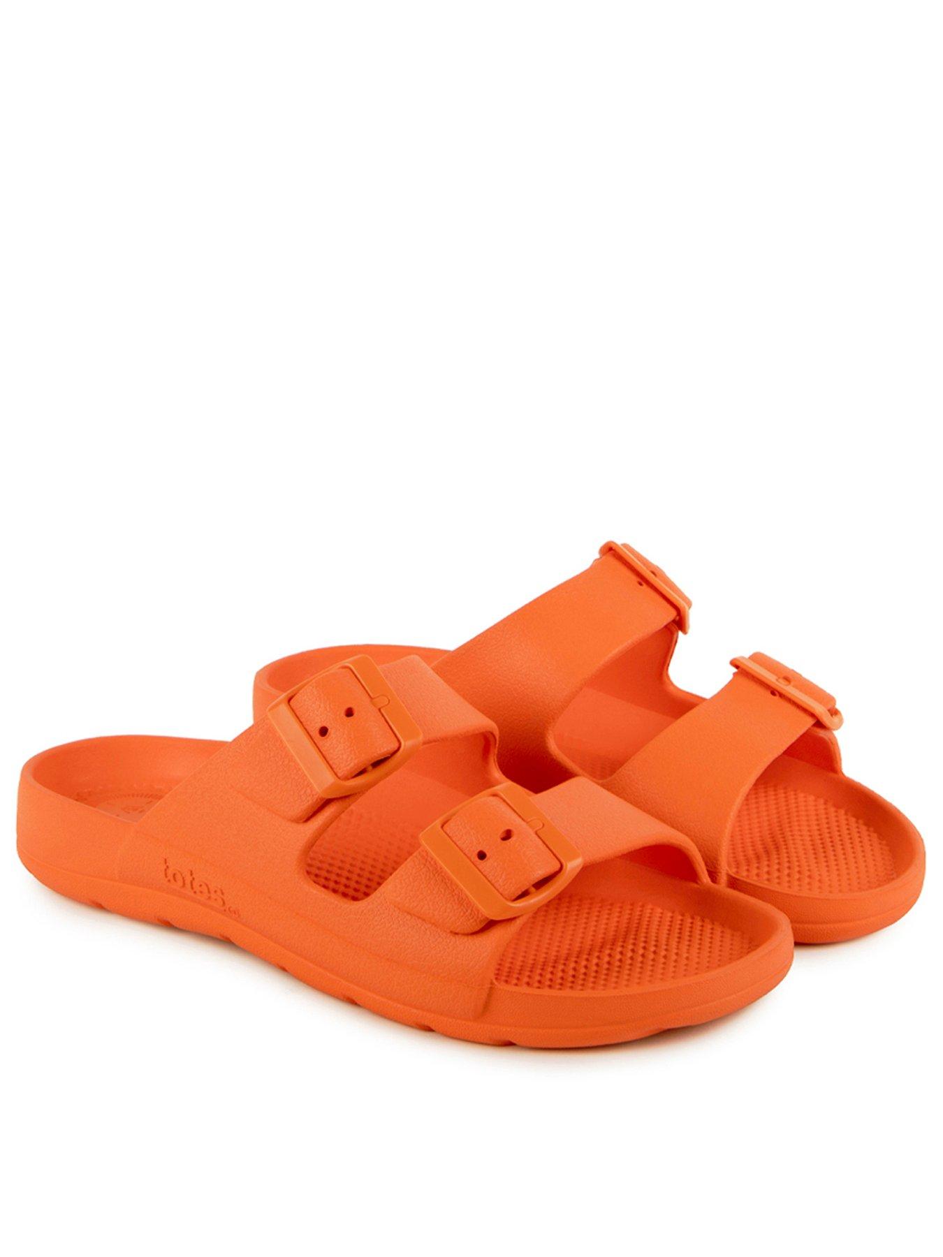 totes-solbounce-double-adjustable-buckle-slide-orange