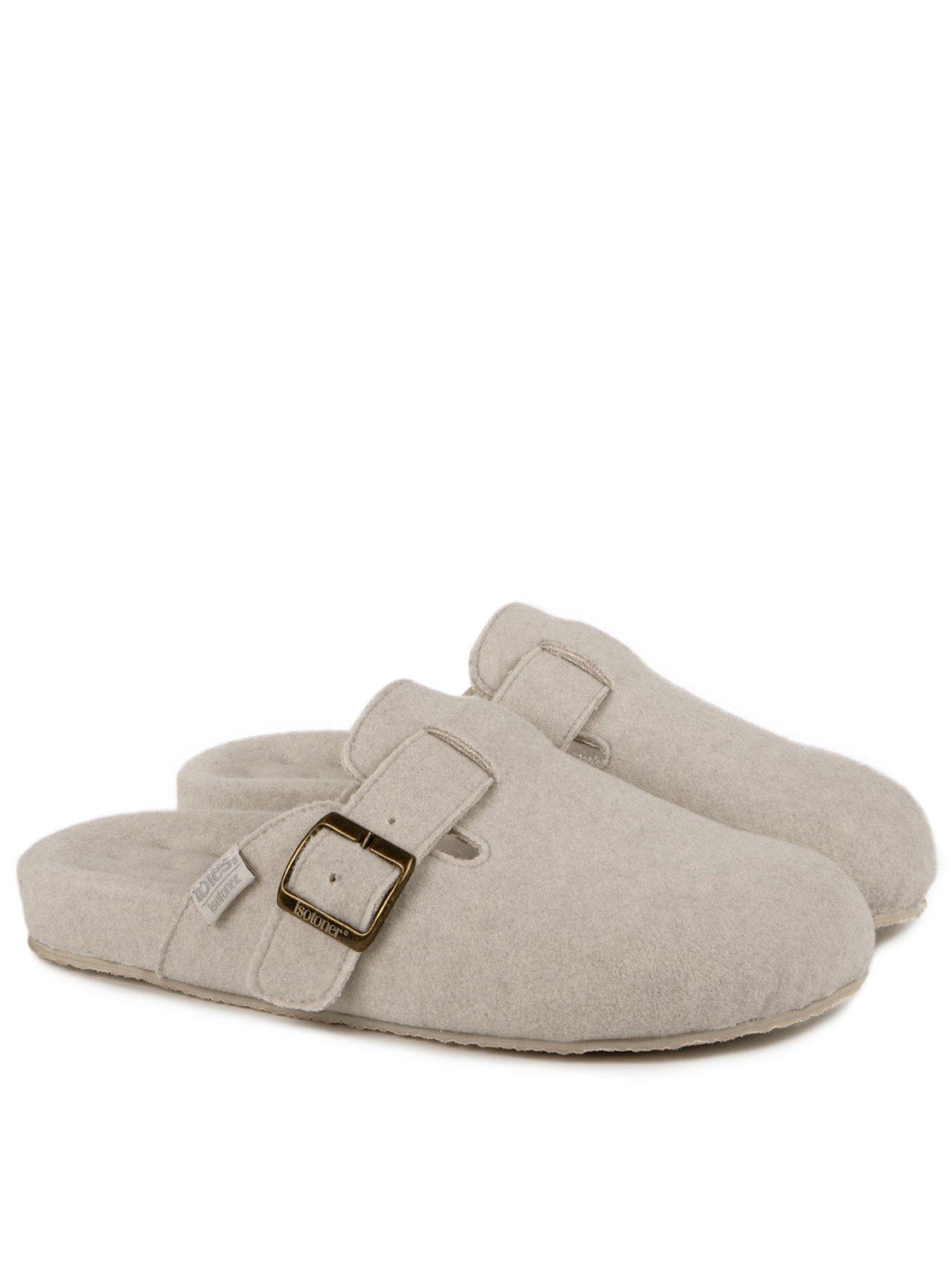 TOTES Isotoner Felt Clog - Oatmeal
