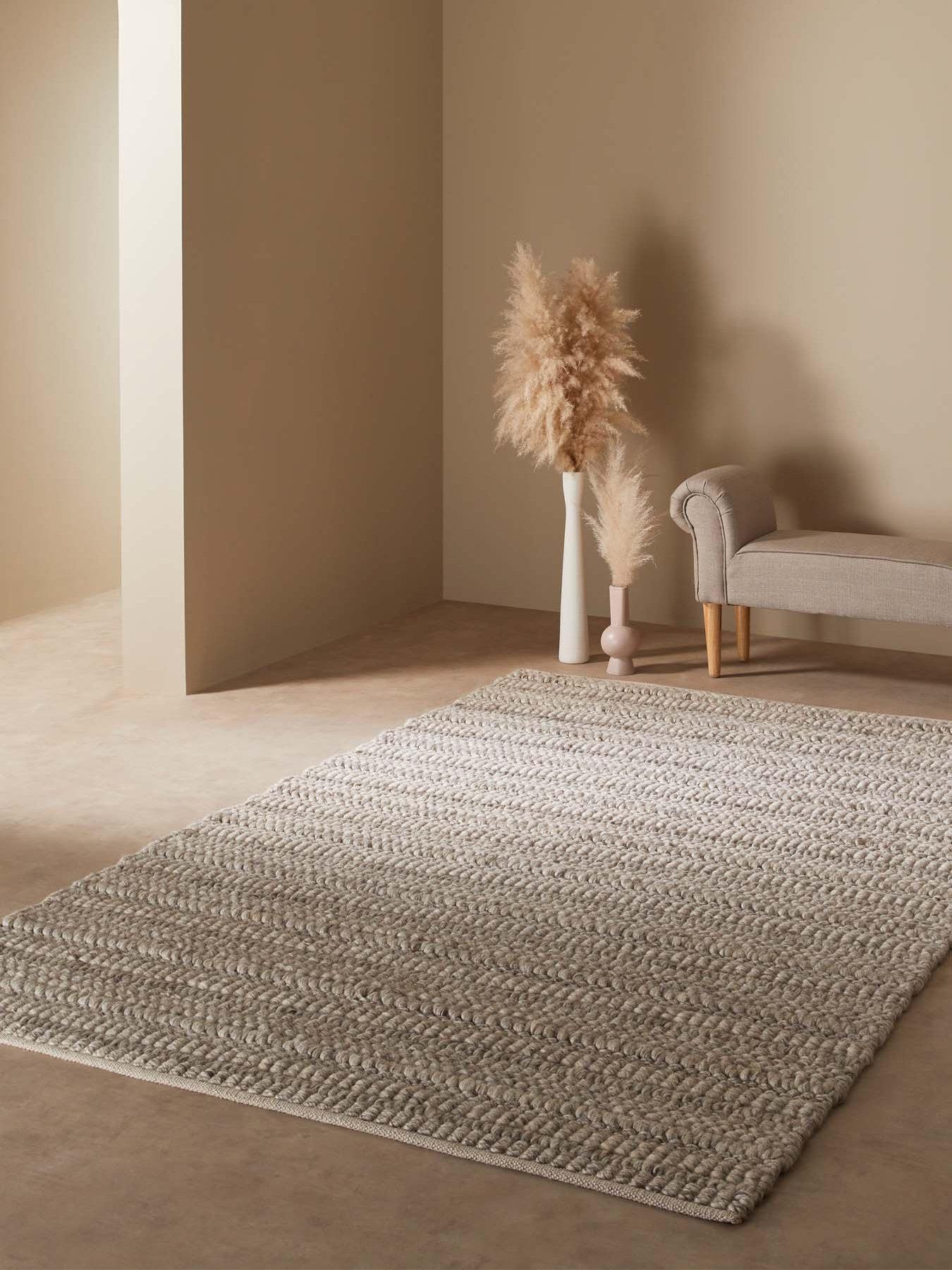 Image 1 of 5 of Michelle Keegan Home Textured 100% Wool Rug