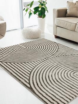 Product photograph of Very Home Brio Curves Rug 160x230 from very.co.uk
