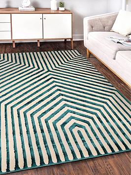 Product photograph of Very Home Brio Geo Rug 120x170 from very.co.uk
