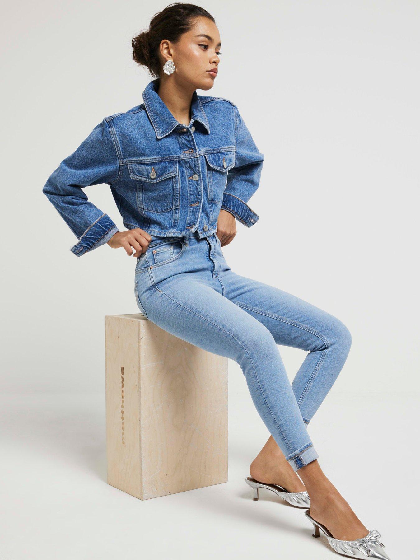 RI Petite Petite High Rise Skinny Jean - Light Denim | Very.co.uk