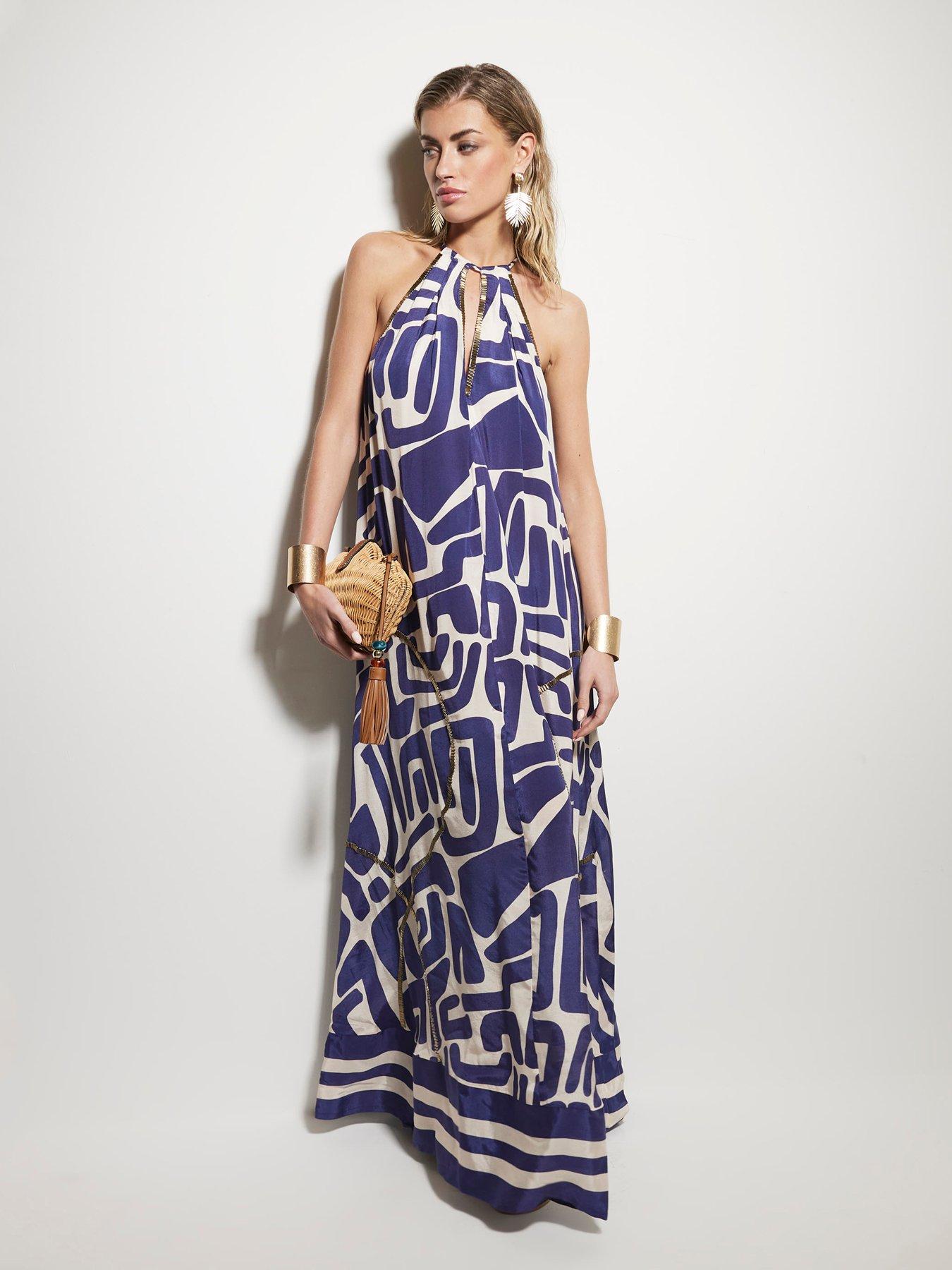 River island embroidered dress sales