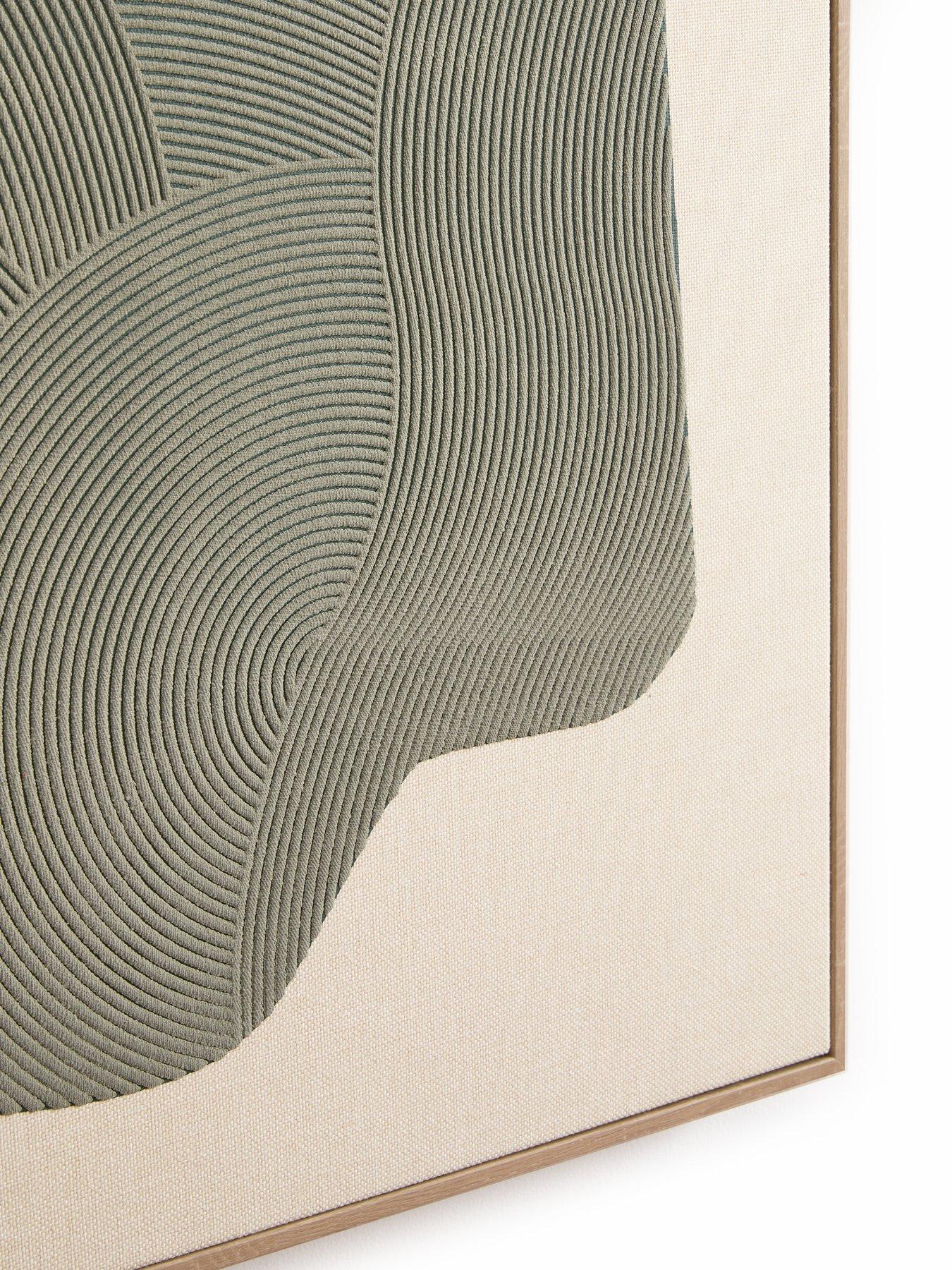 Image 6 of 6 of The Very Collection Green Abstract Canvas 80x60cm