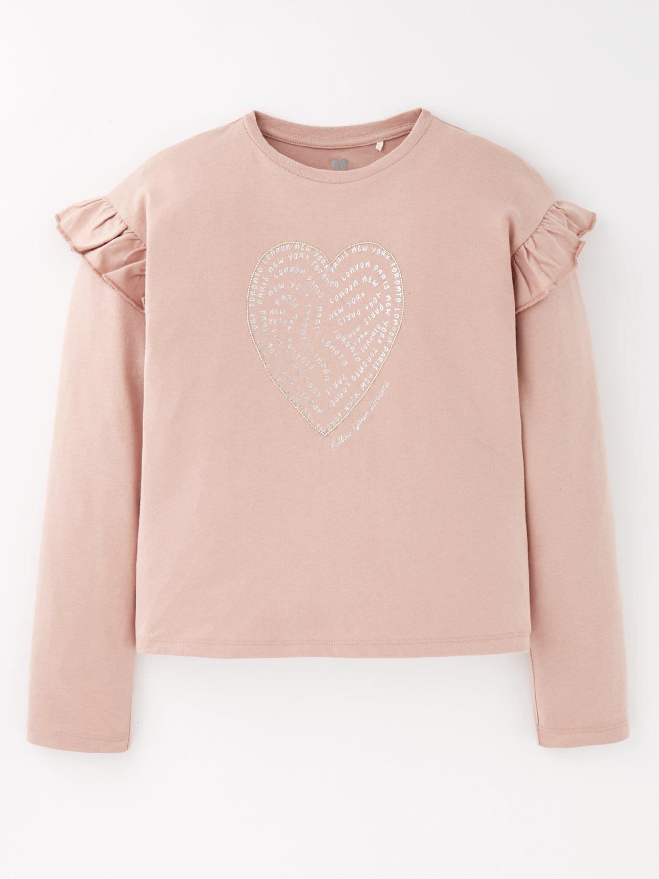 Pink Tops t shirts Girls clothes Child baby Very