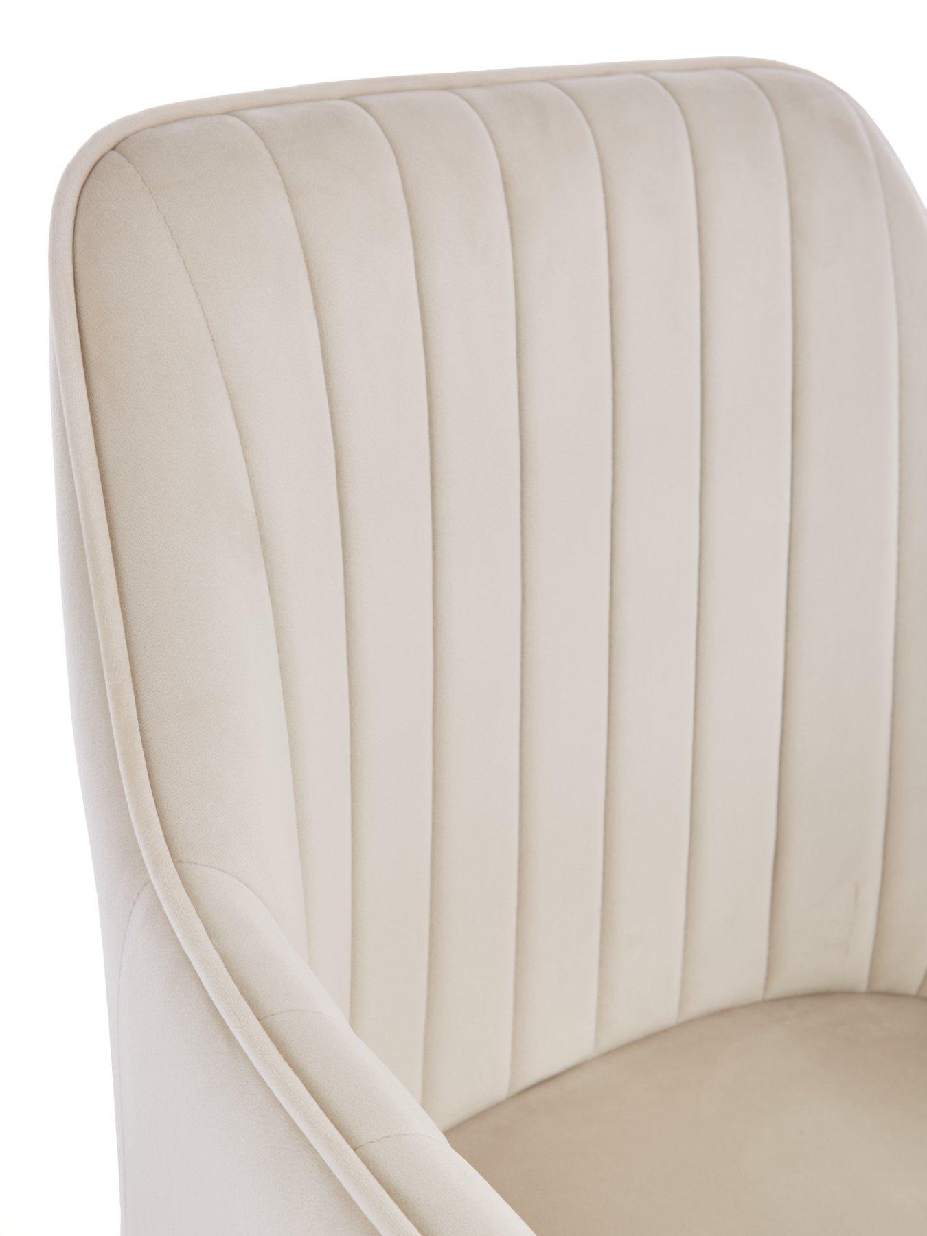 Image 5 of 7 of Very Home Alisha Pair of Fabric&nbsp;Dining Chairs - Natural&nbsp;- FSC&reg; Certified