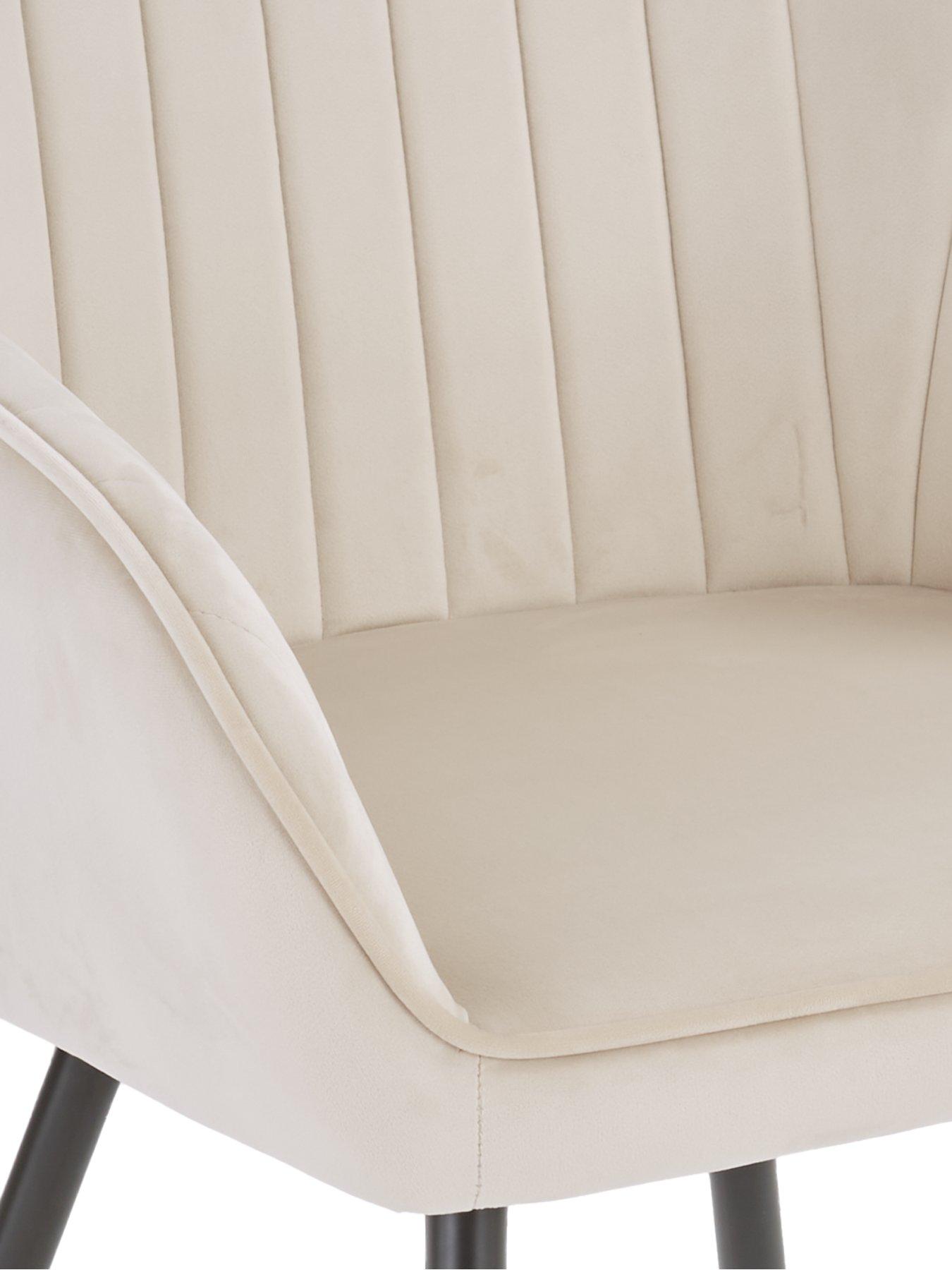 Image 6 of 7 of Very Home Alisha Pair of Fabric&nbsp;Dining Chairs - Natural&nbsp;- FSC&reg; Certified