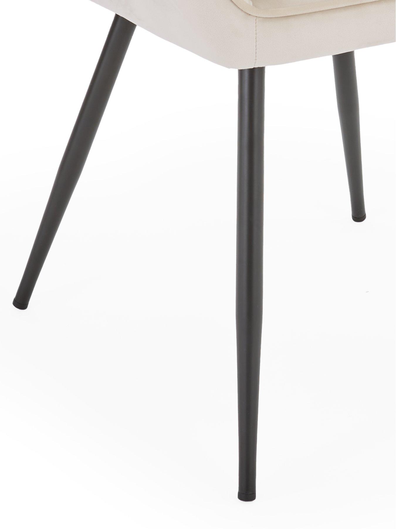 Image 7 of 7 of Very Home Alisha Pair of Fabric&nbsp;Dining Chairs - Natural&nbsp;- FSC&reg; Certified