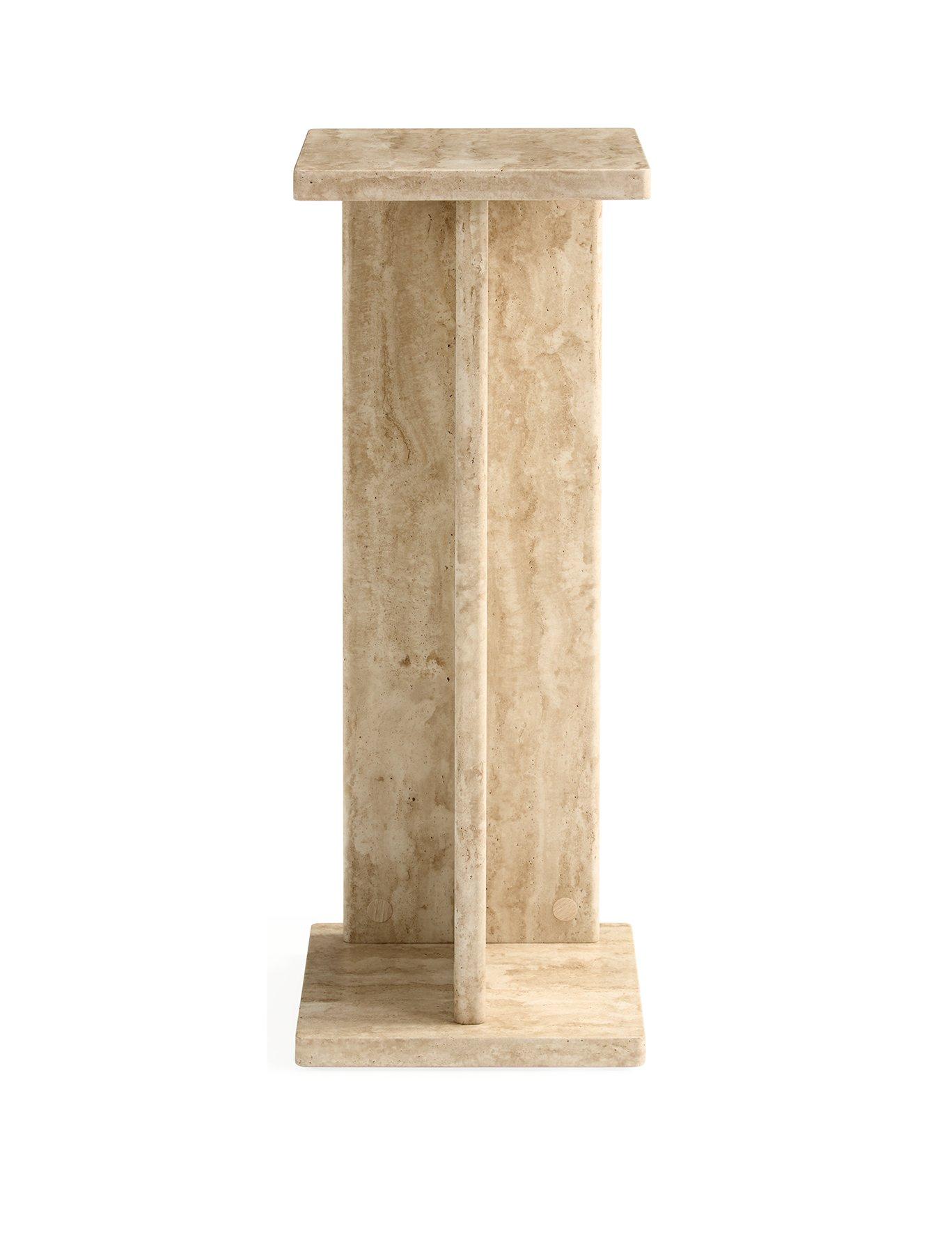 Image 2 of 7 of Very Home Bloc Stone Effect Pedestal Table&nbsp;- FSC&reg; Certified