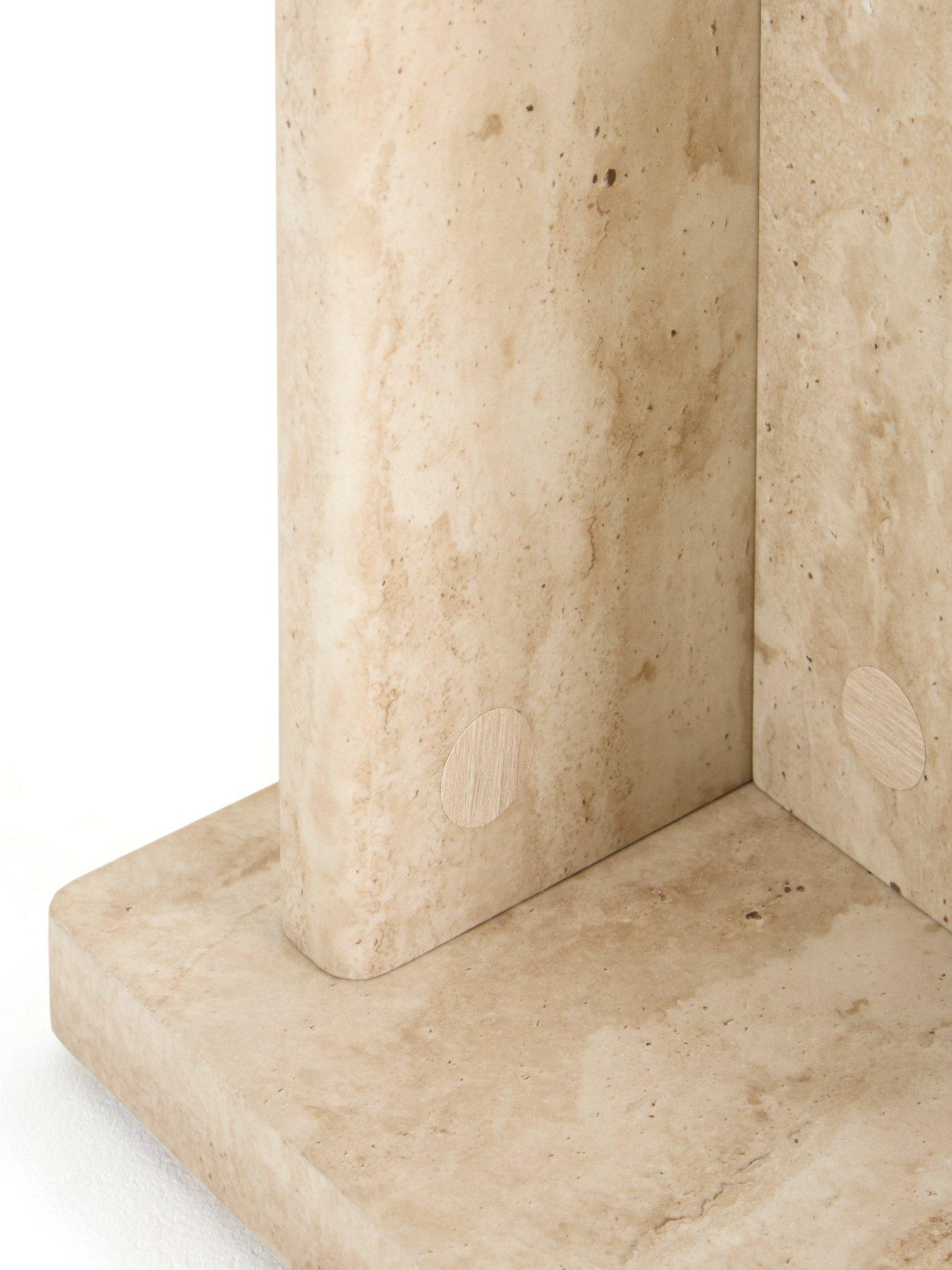 Image 5 of 7 of Very Home Bloc Stone Effect Pedestal Table&nbsp;- FSC&reg; Certified