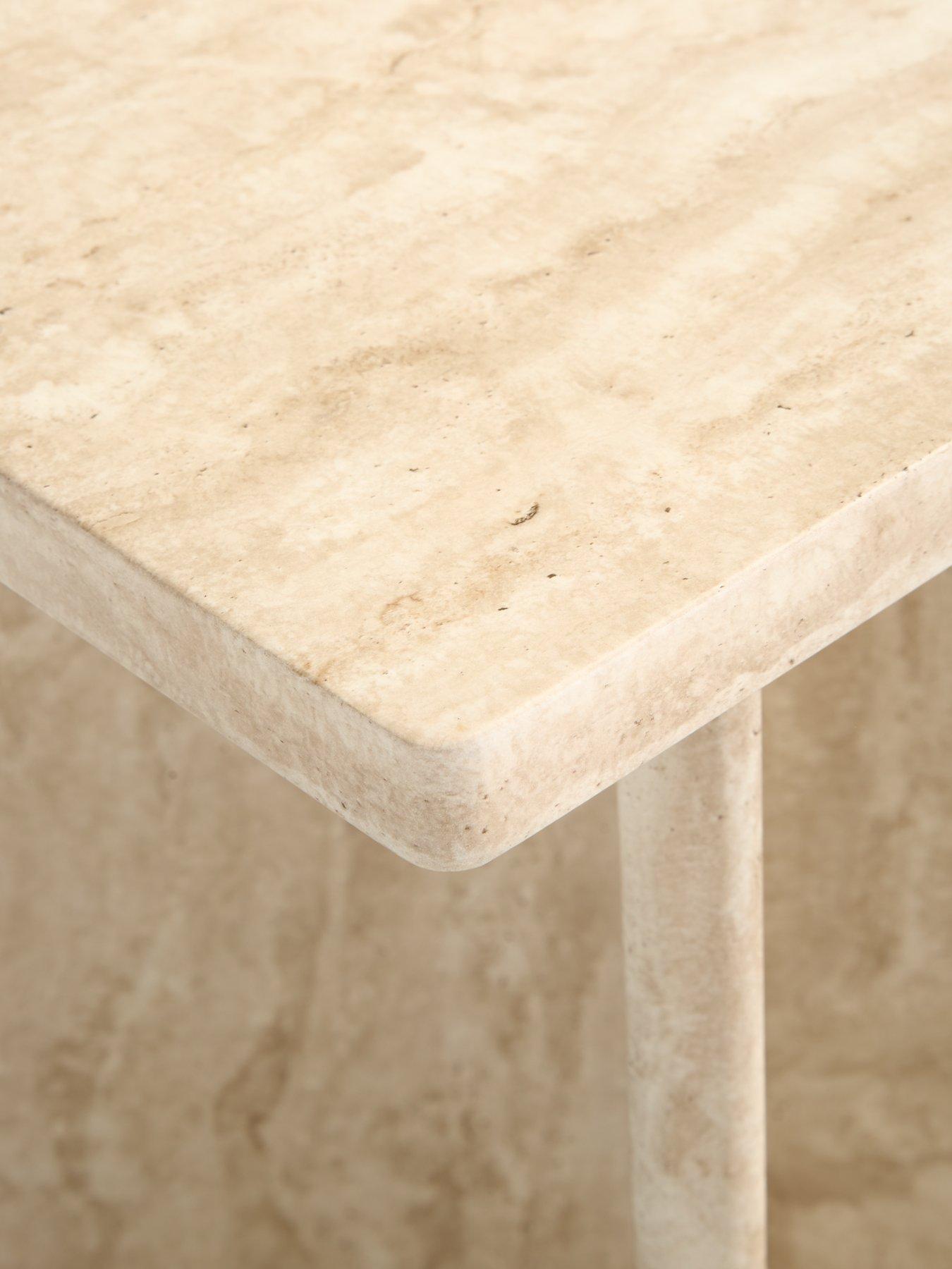 Image 4 of 7 of Very Home Bloc Stone Effect&nbsp;Side Table&nbsp;- FSC&reg;&nbsp;Certified