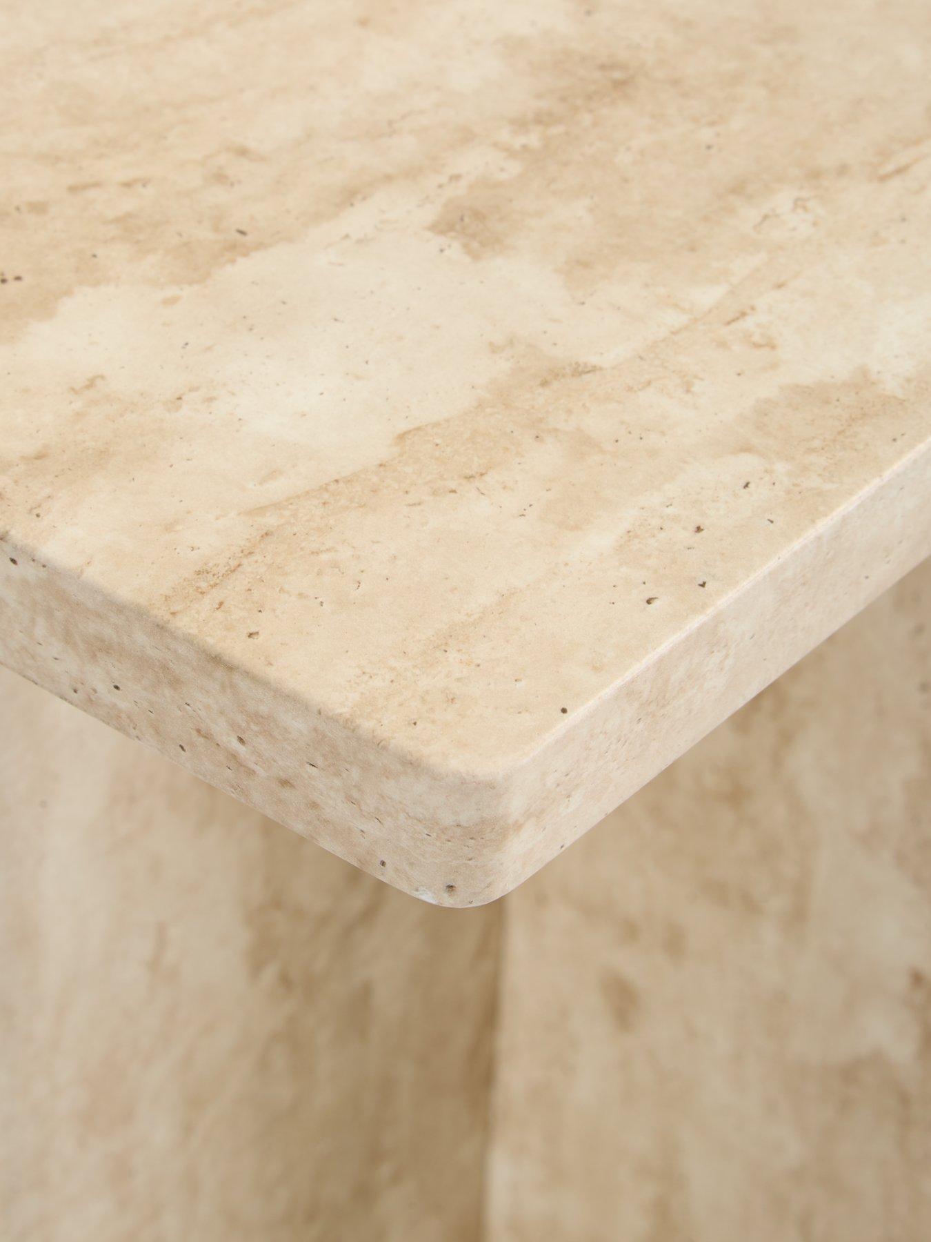 Image 4 of 7 of The Very Collection Bloc Stone Effect&nbsp;Console Table&nbsp;- FSC&reg; Certified