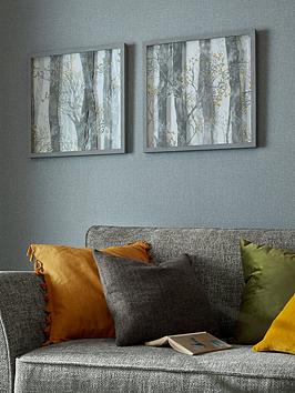 Product photograph of Art For The Home Whimsical Woods Set Of 2 Framed Prints from very.co.uk
