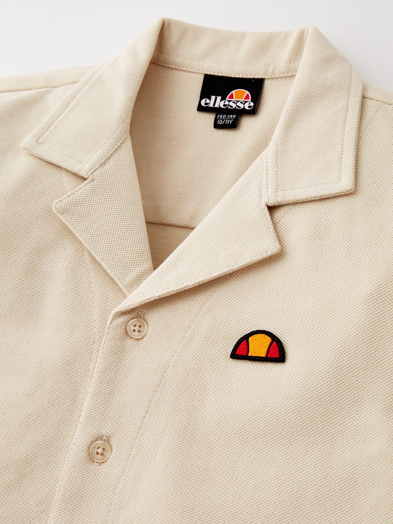 Image 3 of 4 of Ellesse Junior Boys Jonita Shirts & Short Set - Light Brown