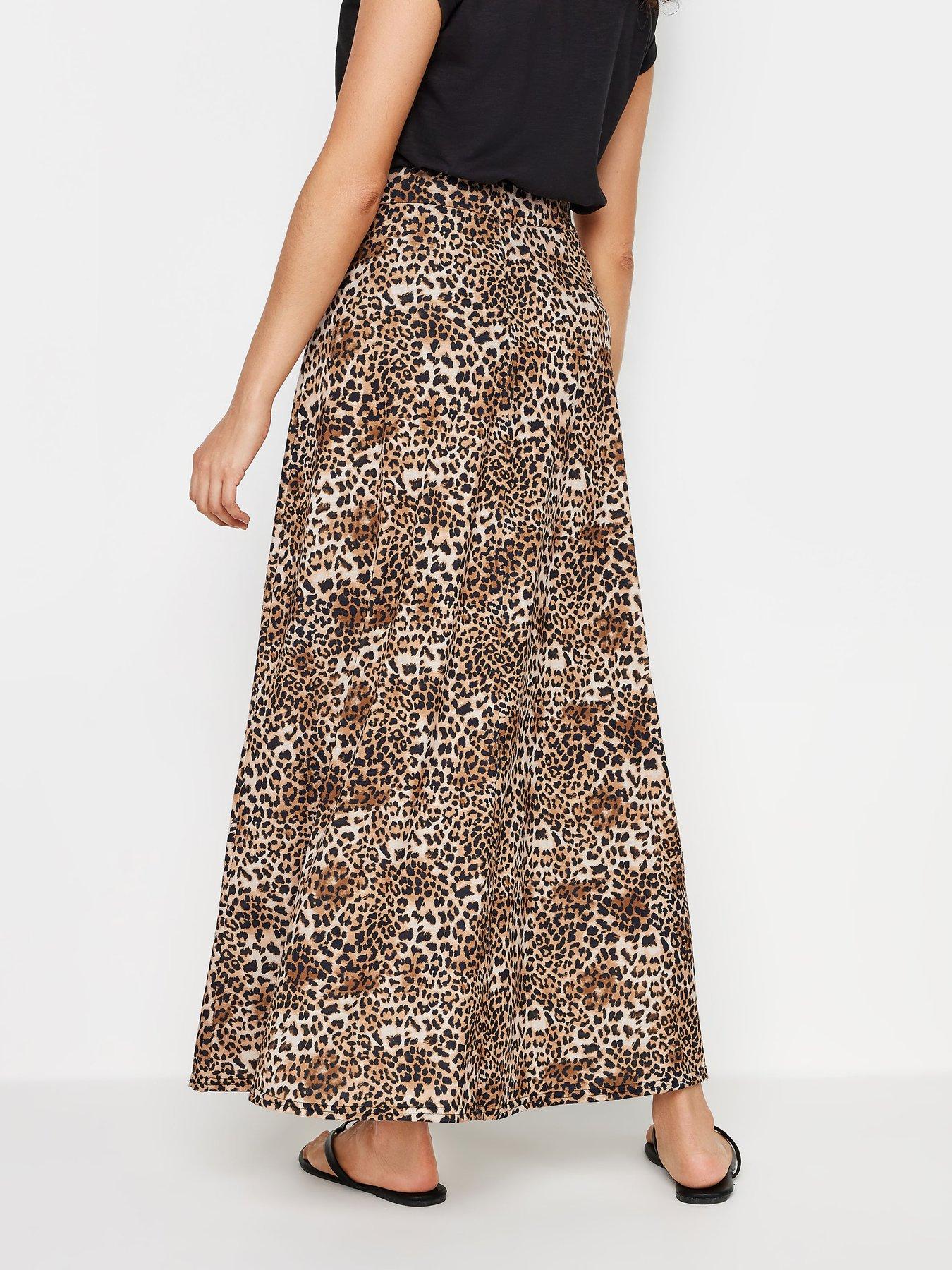 Animal Print Maxi Skirt