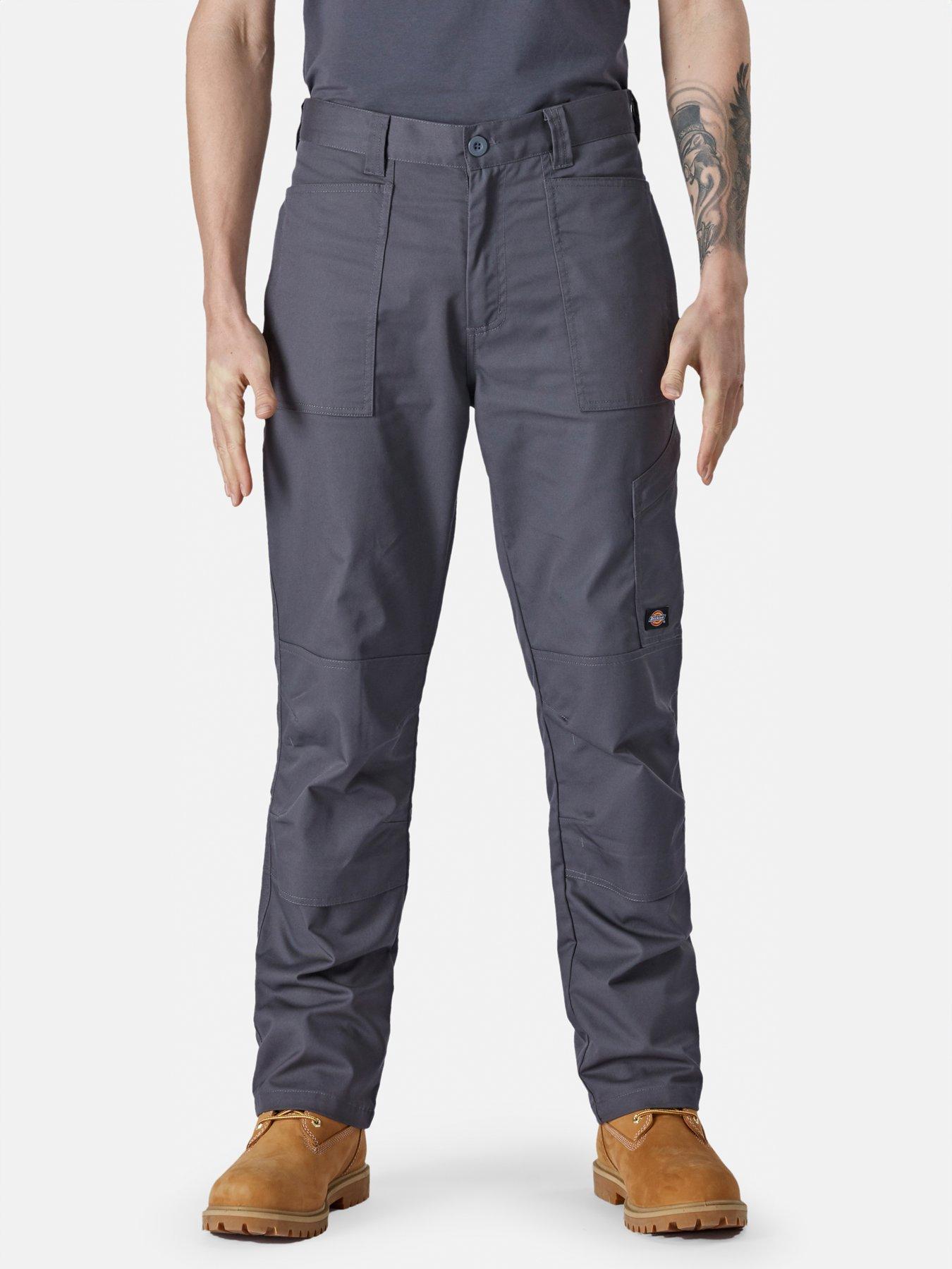 Dickies Action Flex Trouser, Grey, Size 30, Men