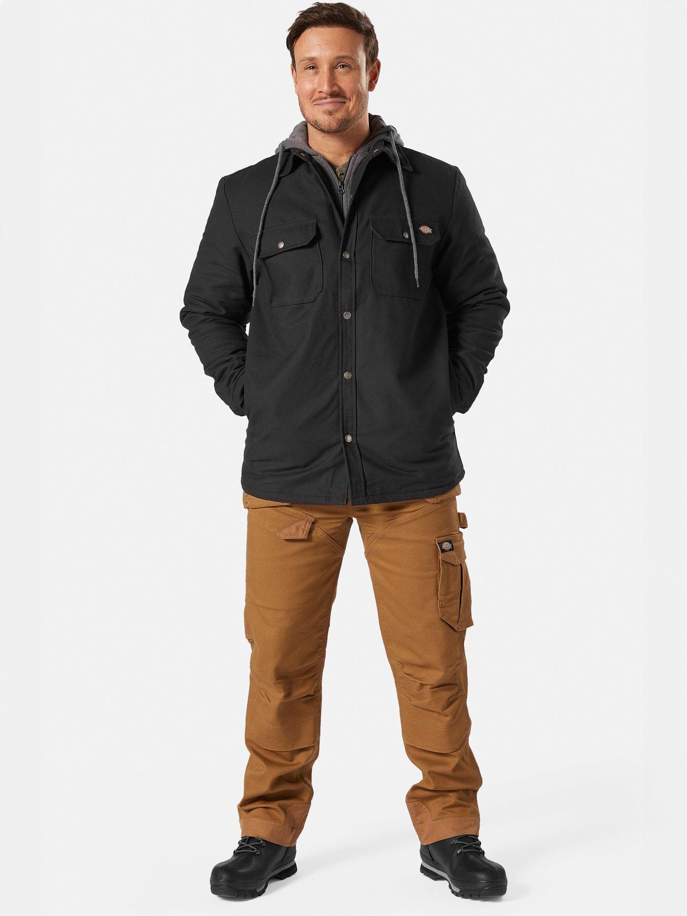 Relaxed fit icon hooded duck quilted shirt jacket store