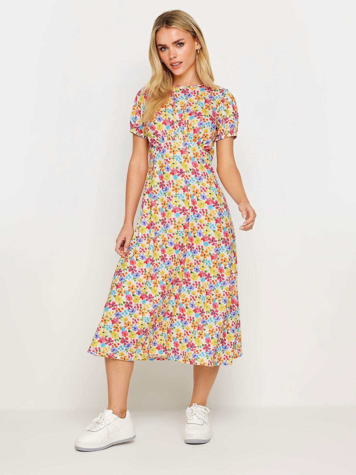 pixiegirl-petite-neu-ditsy-puff-sleeve-midi-dress