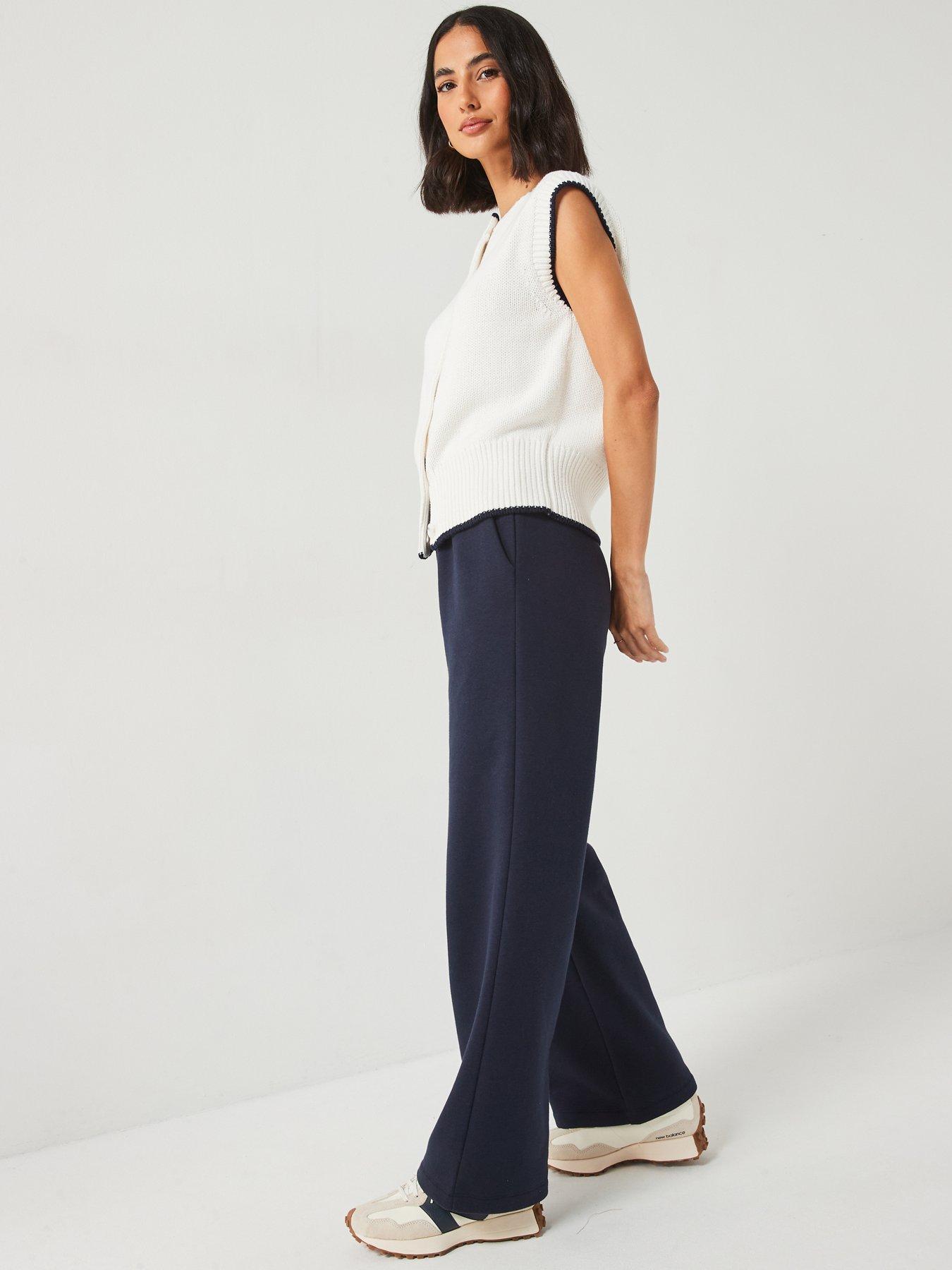 Image 4 of 6 of Everyday Wide Leg Jogger - Blue