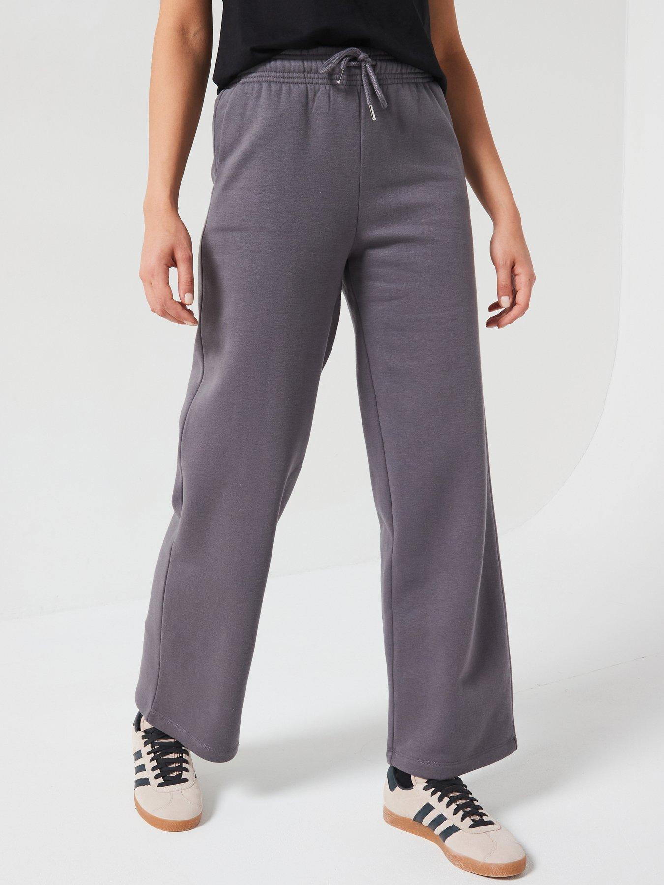 undefined Wide Leg Jogger - Grey