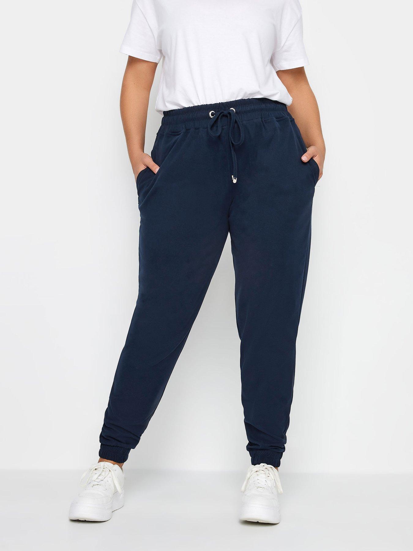 Pockets For Women - Yours Curve Grey Cargo Joggers, Women's Curve