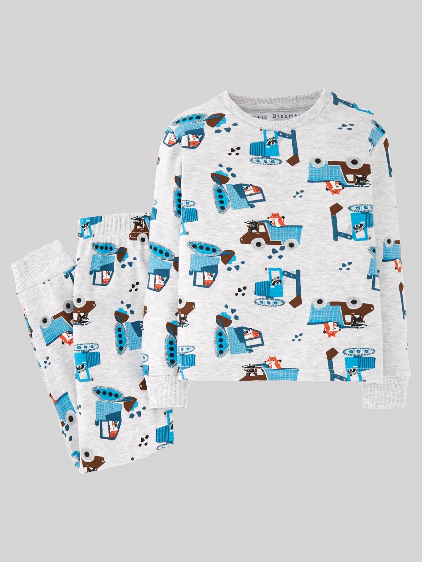 Mini V by Very Boys 2 Pack Graphic All Over Print Pyjamas | Very