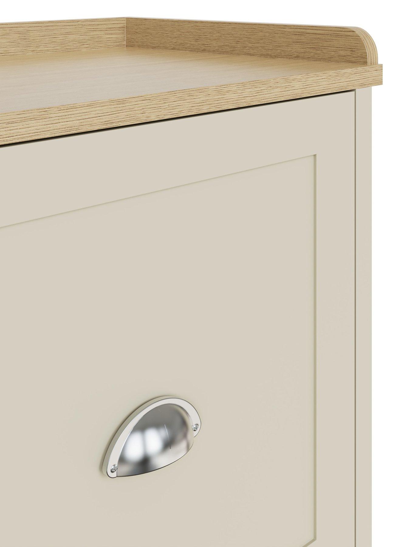 Image 4 of 6 of GFW Lancaster 2 Door Shoe Bench - Cream/Oak - FSC&reg; Certified