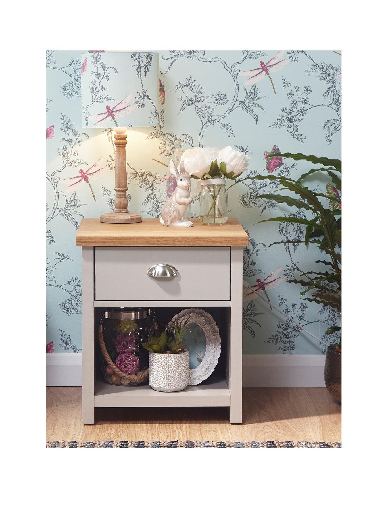 Image 2 of 6 of GFW Lancaster Lamp Table - Grey/Oak