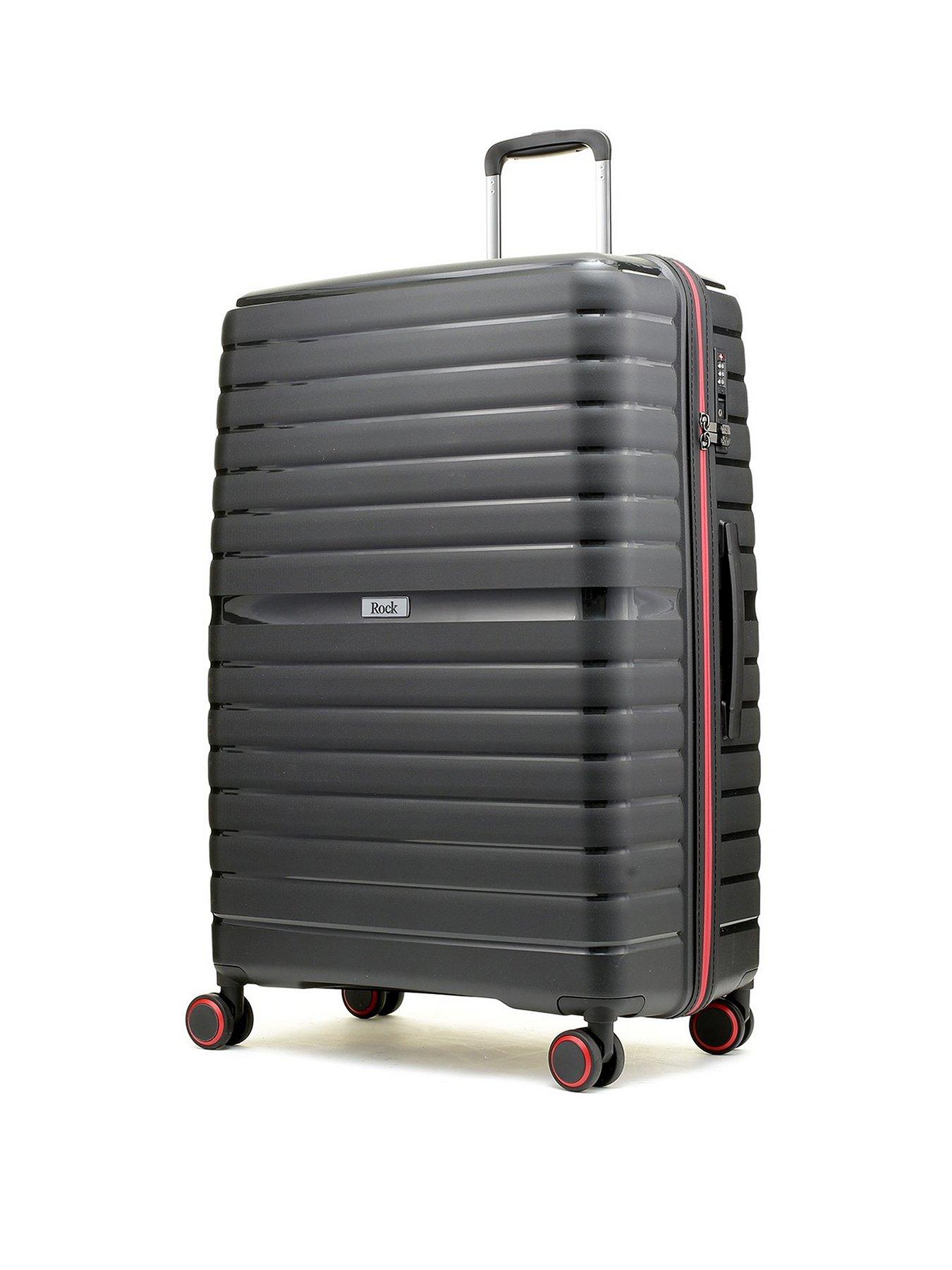 Image 2 of 6 of Rock Luggage Hydra-Lite 3 Piece Suitcase&nbsp;Set (Black)