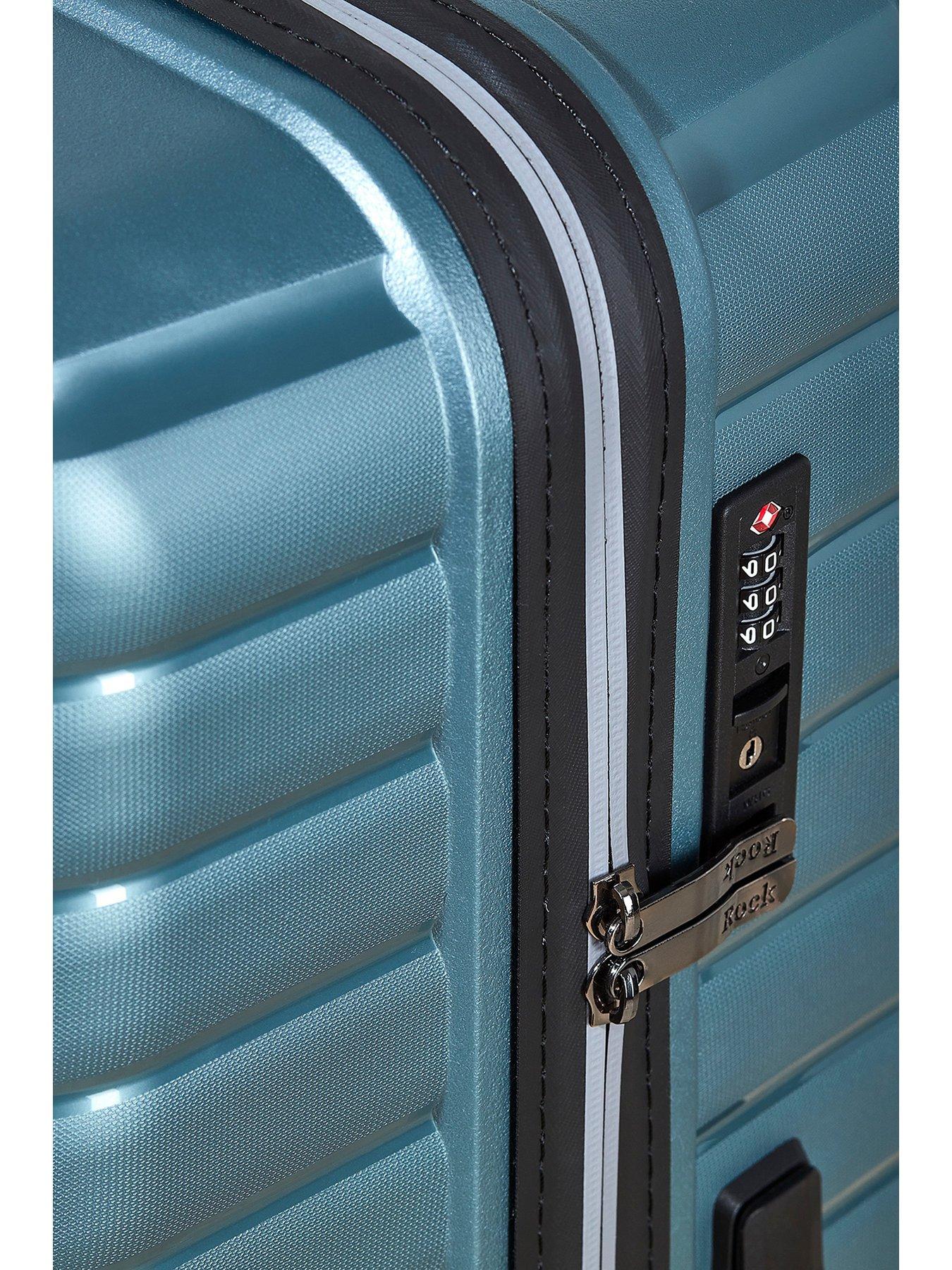 Image 6 of 6 of Rock Luggage Hydra-Lite 3-Piece Suitcase Set (Teal)