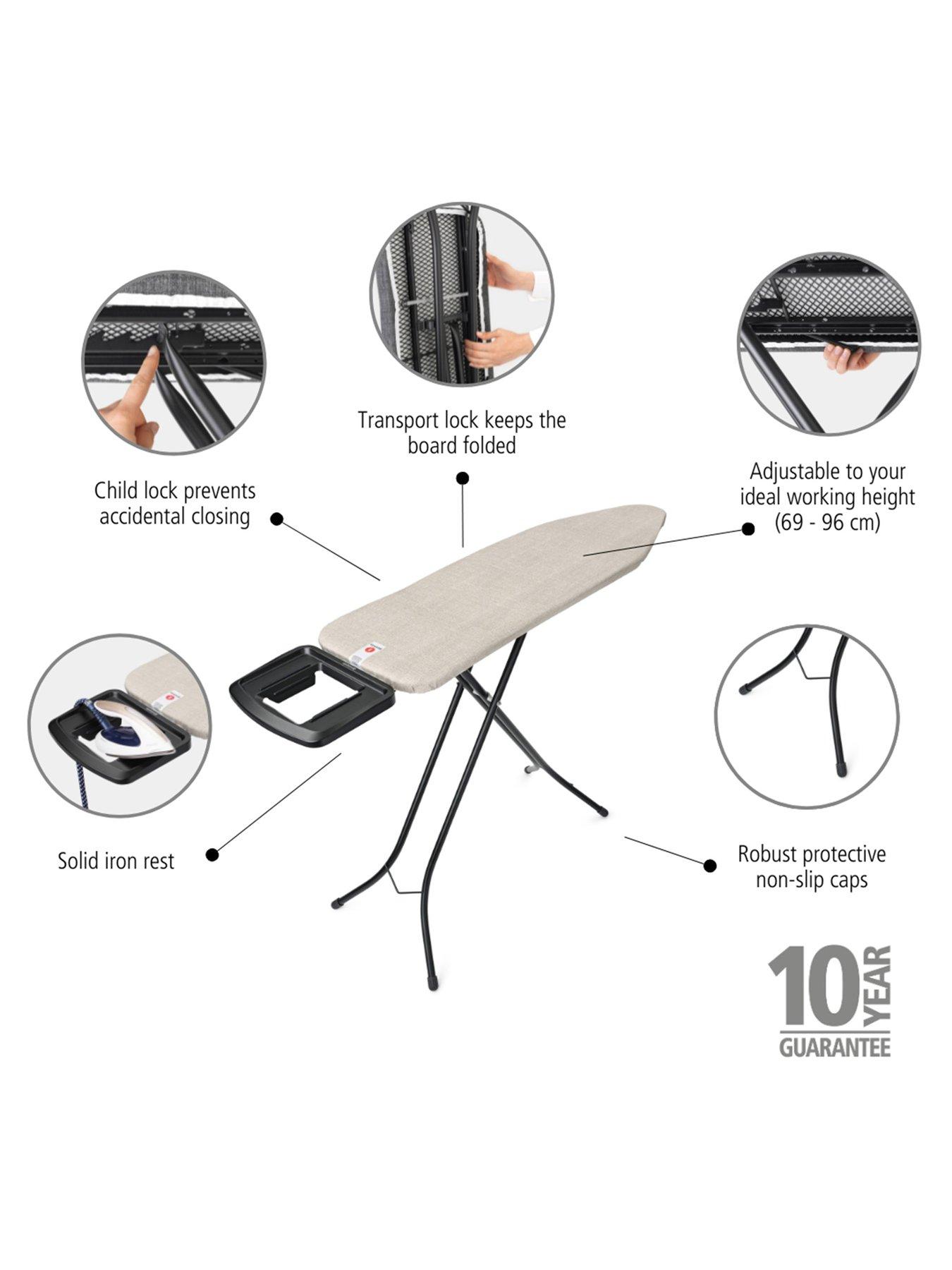 Image 6 of 8 of Brabantia Ironing Board B with Grey Denim Print Cover