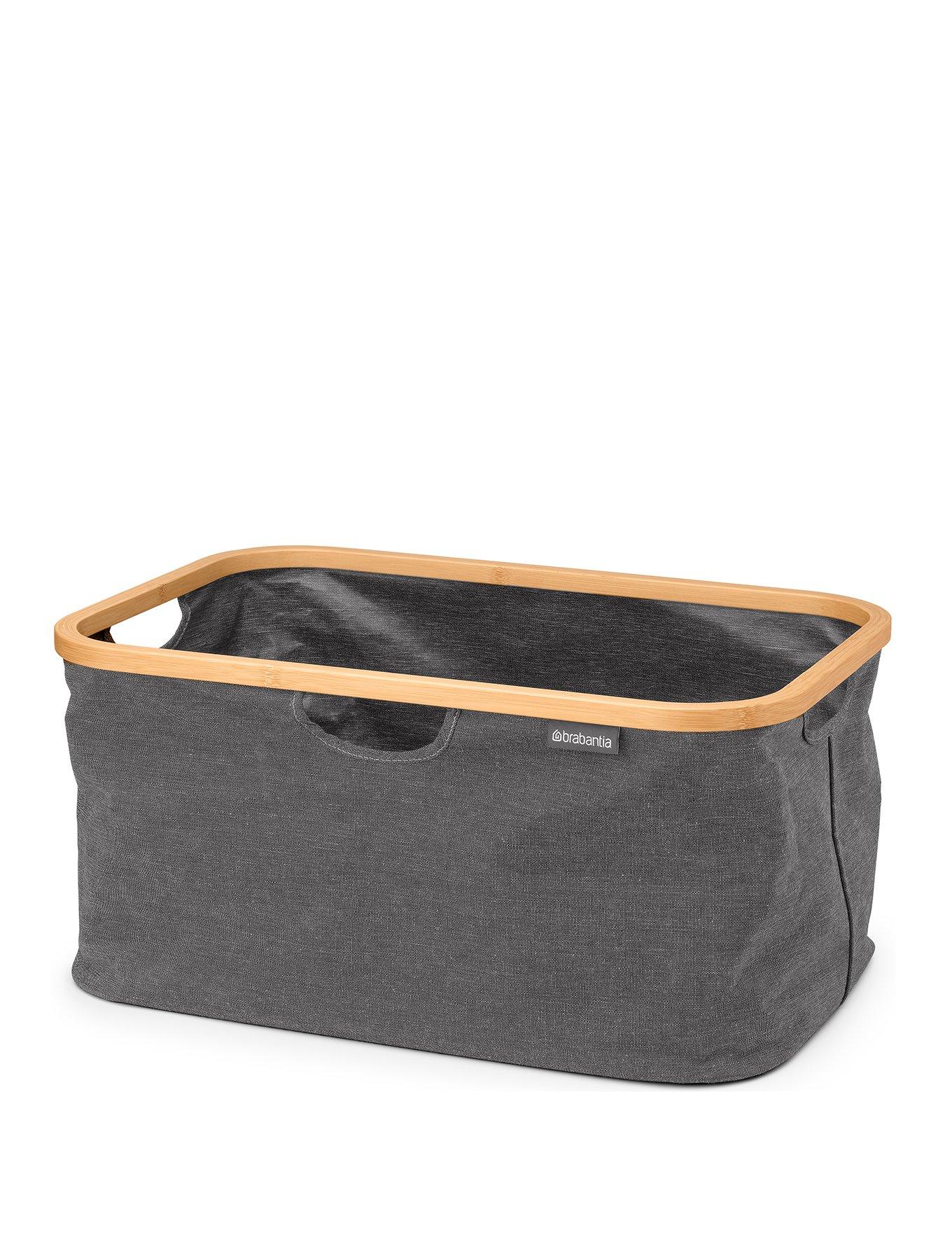 Product photograph of Brabantia 40-litre Foldable Laundry Basket from very.co.uk