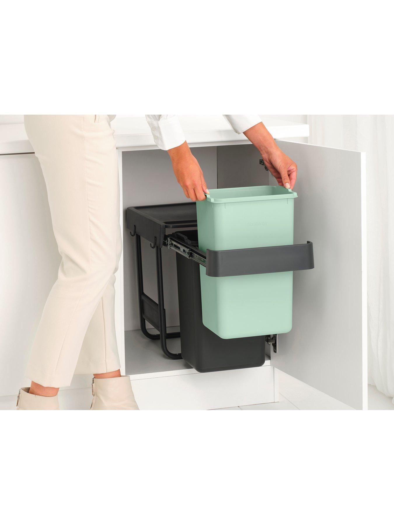 Image 2 of 8 of Brabantia Sort &amp; Go Built-In Bin &ndash; 15 + 15-litre capacity
