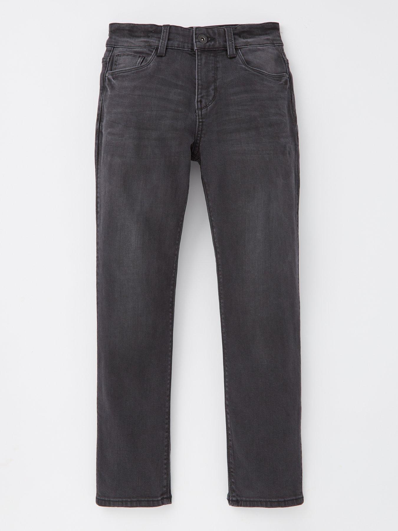 undefined Boys Regular Fit Black Wash Jean