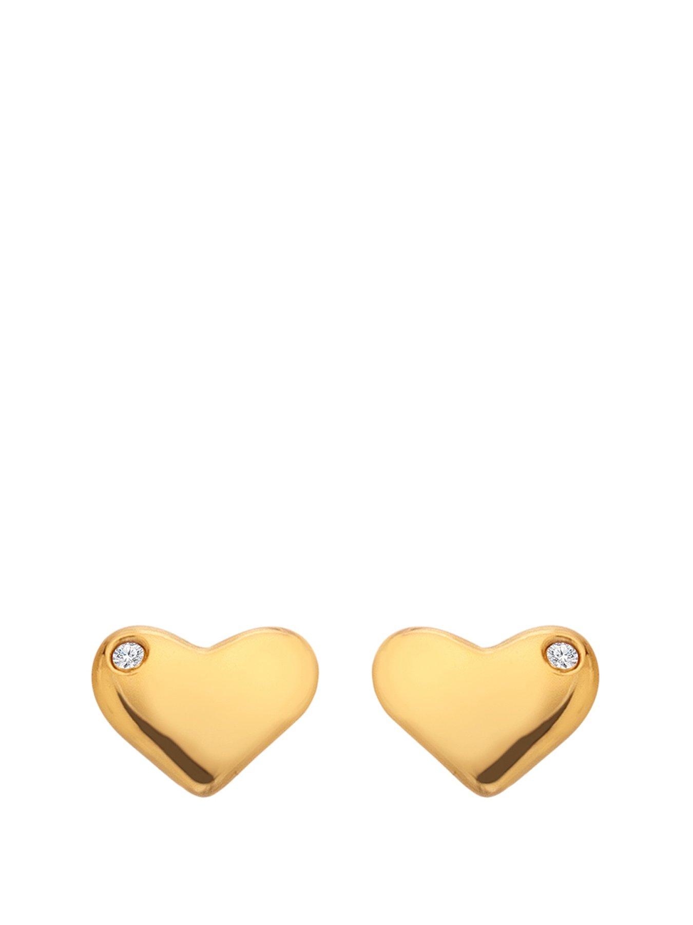 undefined HD X JJ Desire Stud Earrings - Gold Plated