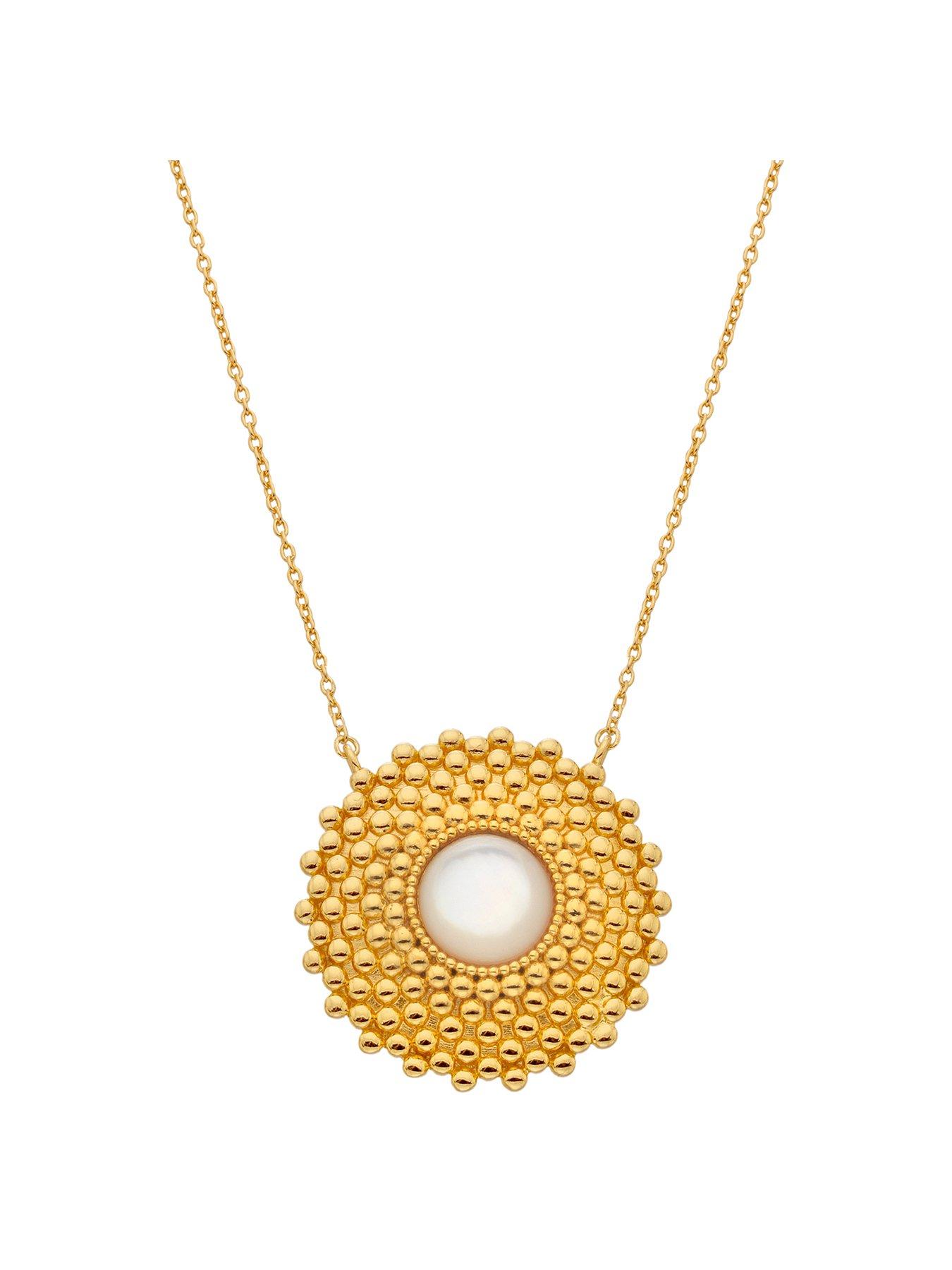 Product photograph of Hot Diamonds Hd X Jj Blossom Mother Of Pearl Necklace from very.co.uk
