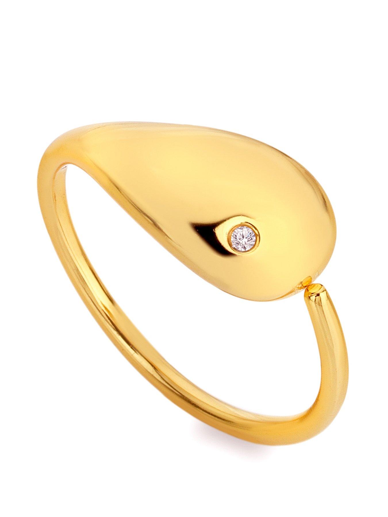 Product photograph of Hot Diamonds Hd X Jj Tide Ring from very.co.uk