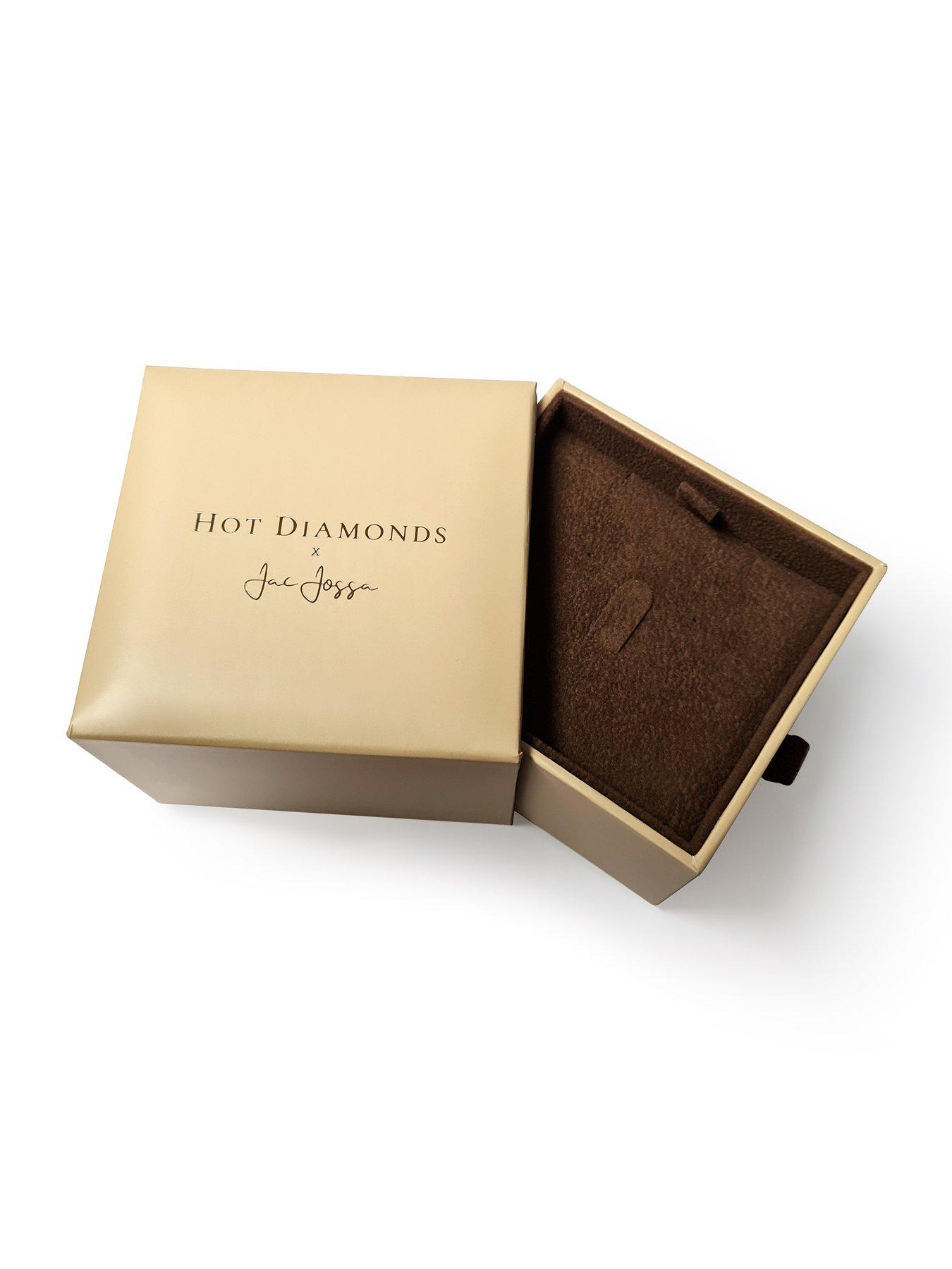 Image 4 of 4 of Hot Diamonds HD X JJ Letter Pendant -&nbsp;Gold Plated